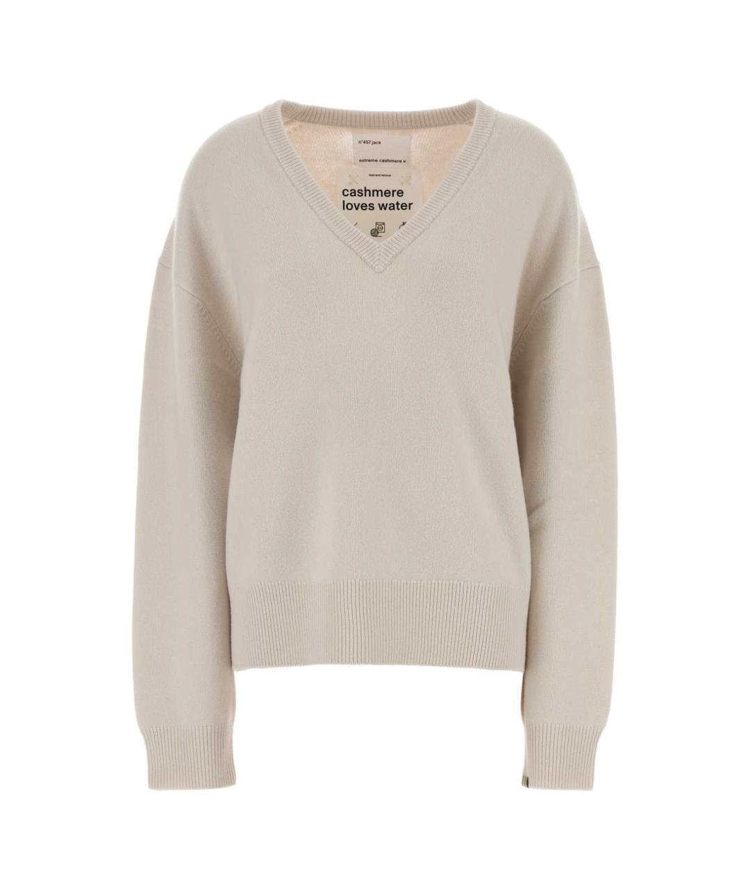 EXTREME CASHMERE Бежевый кашемировый джемпер / свитер, фото 1