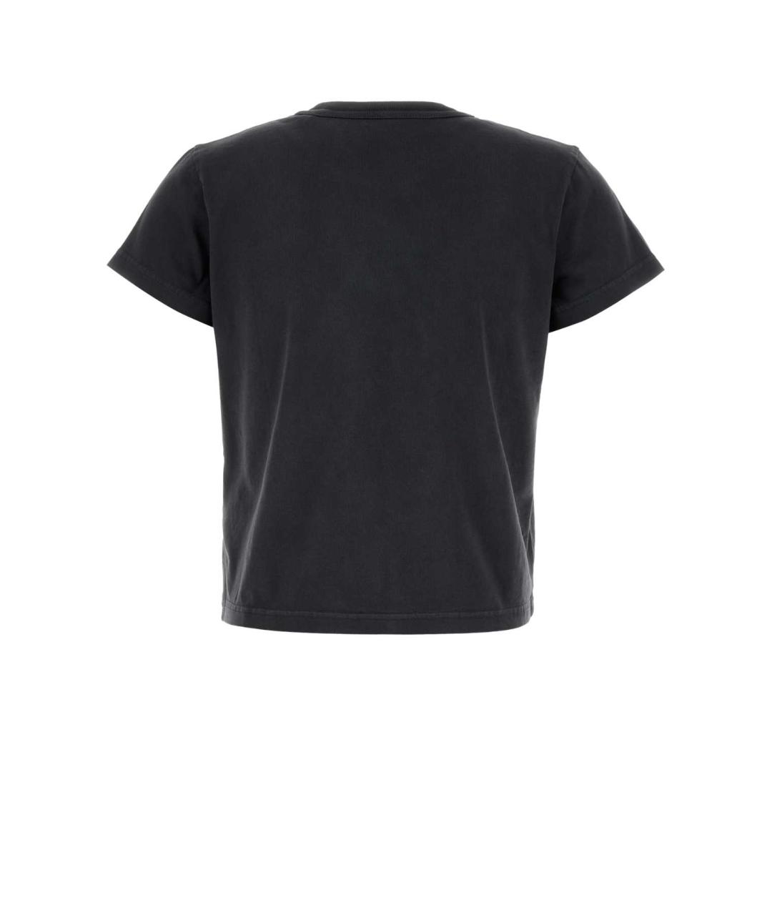 T BY ALEXANDER WANG Серая хлопковая футболка, фото 2