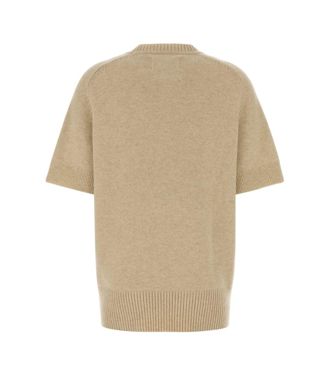 EXTREME CASHMERE Бежевый кашемировый джемпер / свитер, фото 2