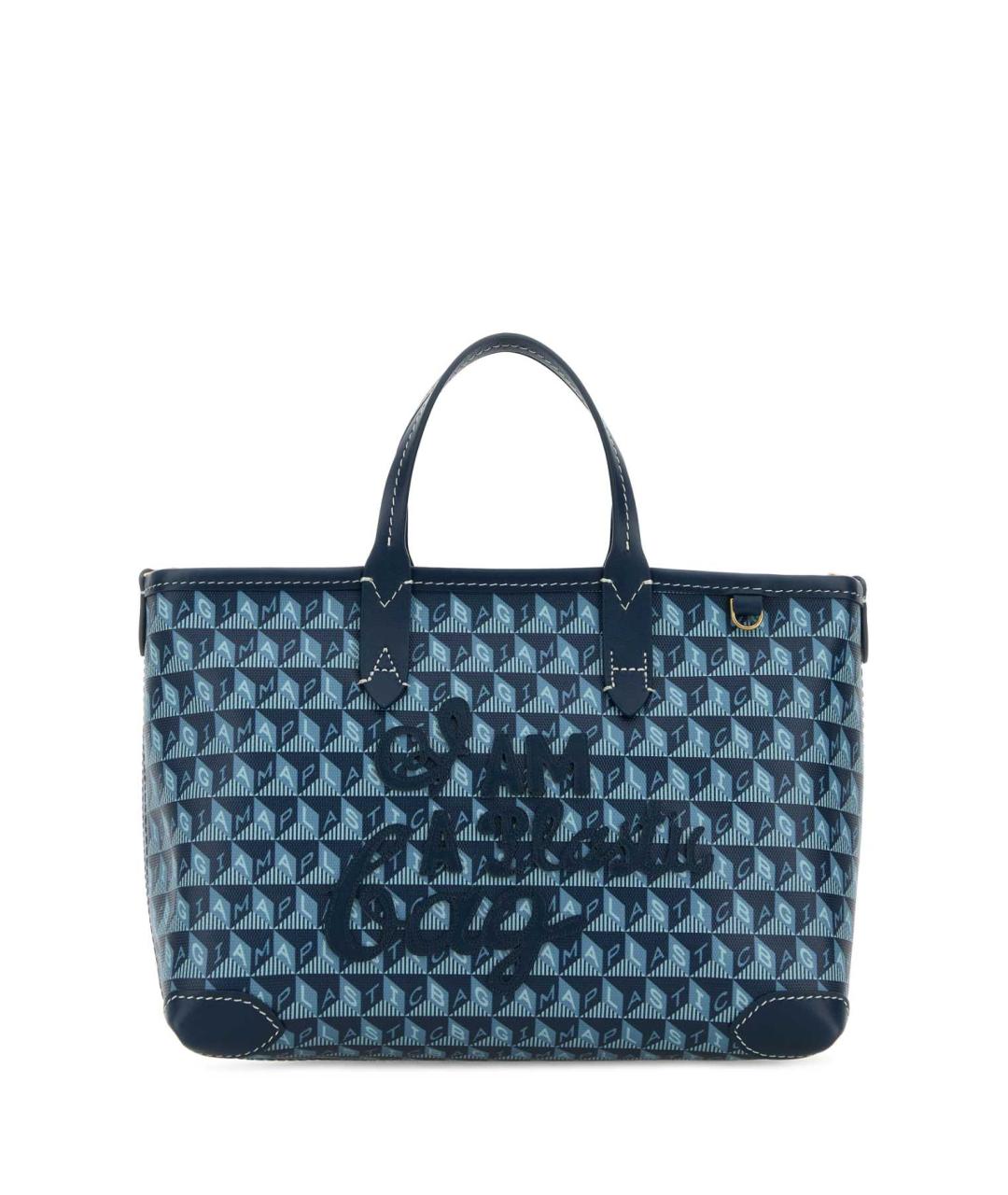 ANYA HINDMARCH Синяя сумка тоут, фото 1