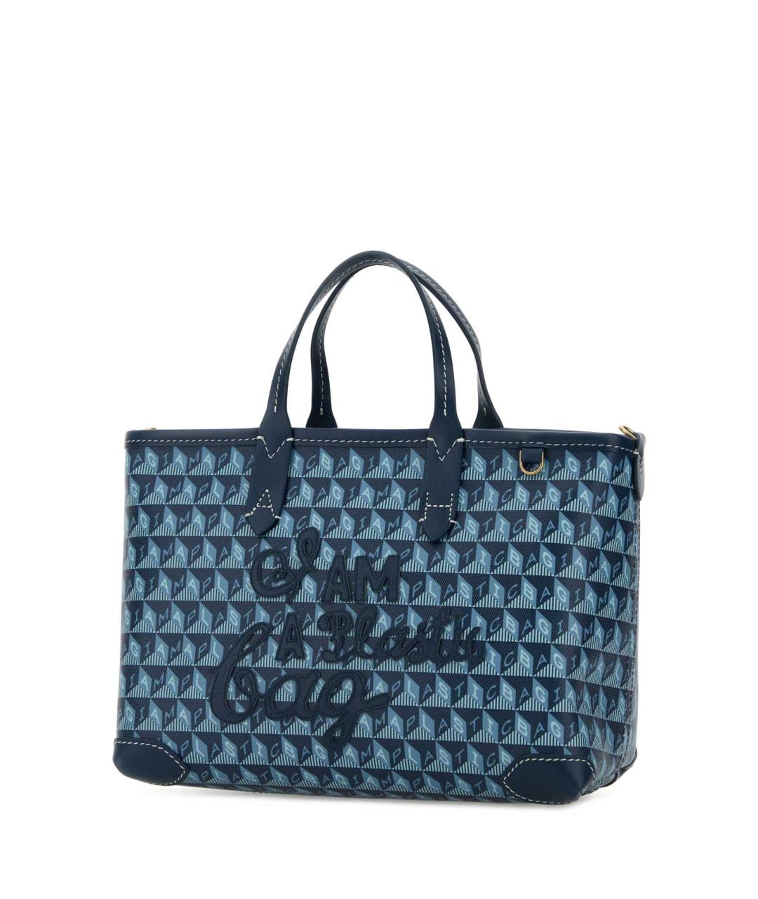 ANYA HINDMARCH Синяя сумка тоут, фото 2