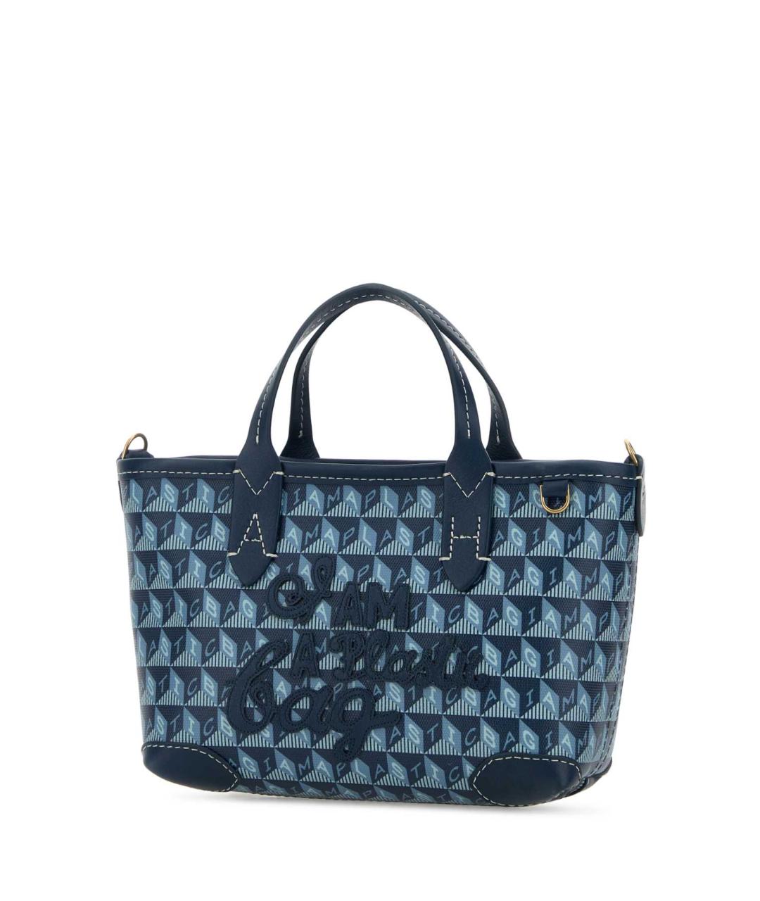 ANYA HINDMARCH Синяя сумка тоут, фото 2