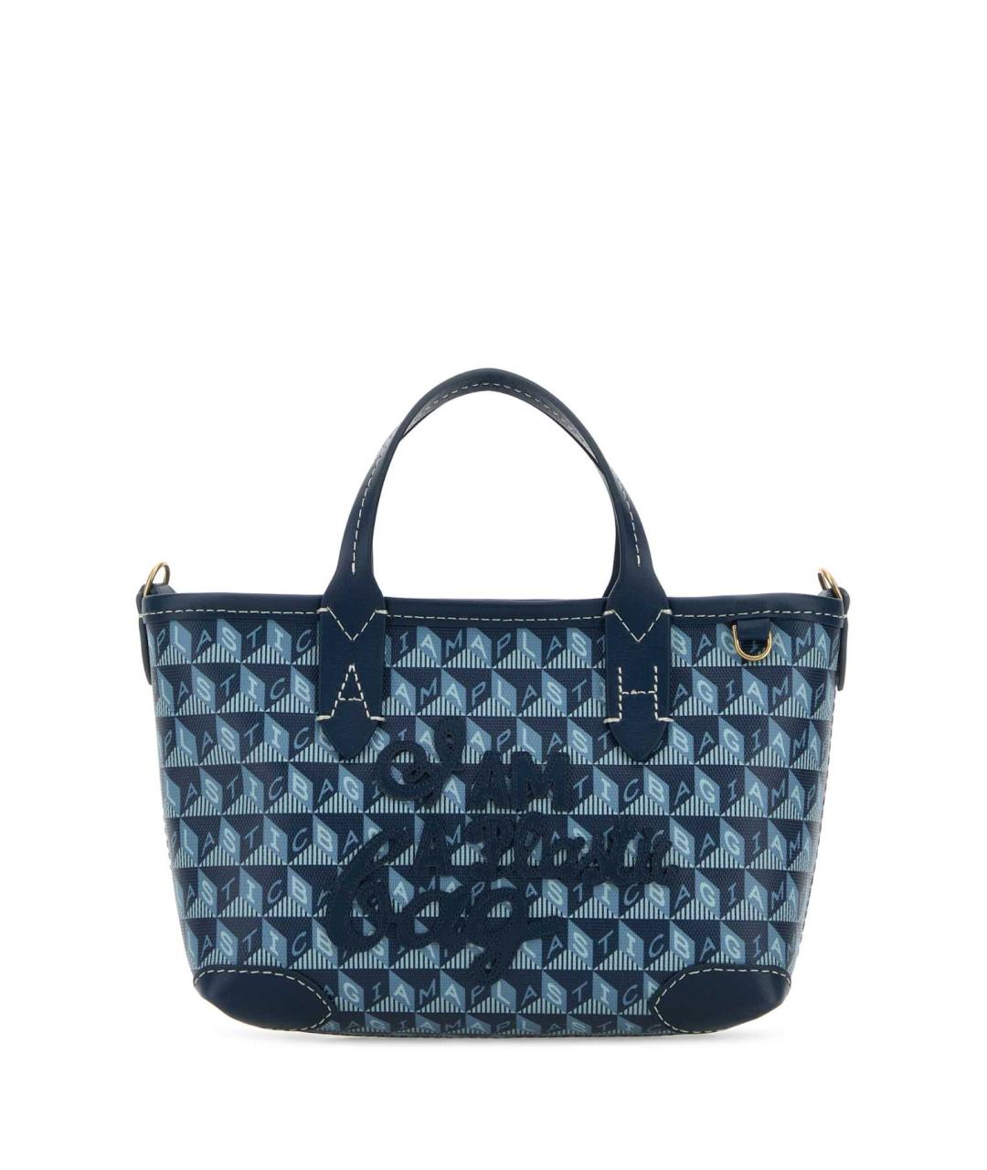 ANYA HINDMARCH Синяя сумка тоут, фото 1