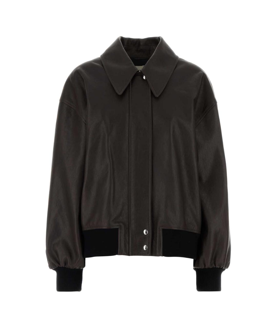 KHAITE Коричневая кожаная куртка, фото 1