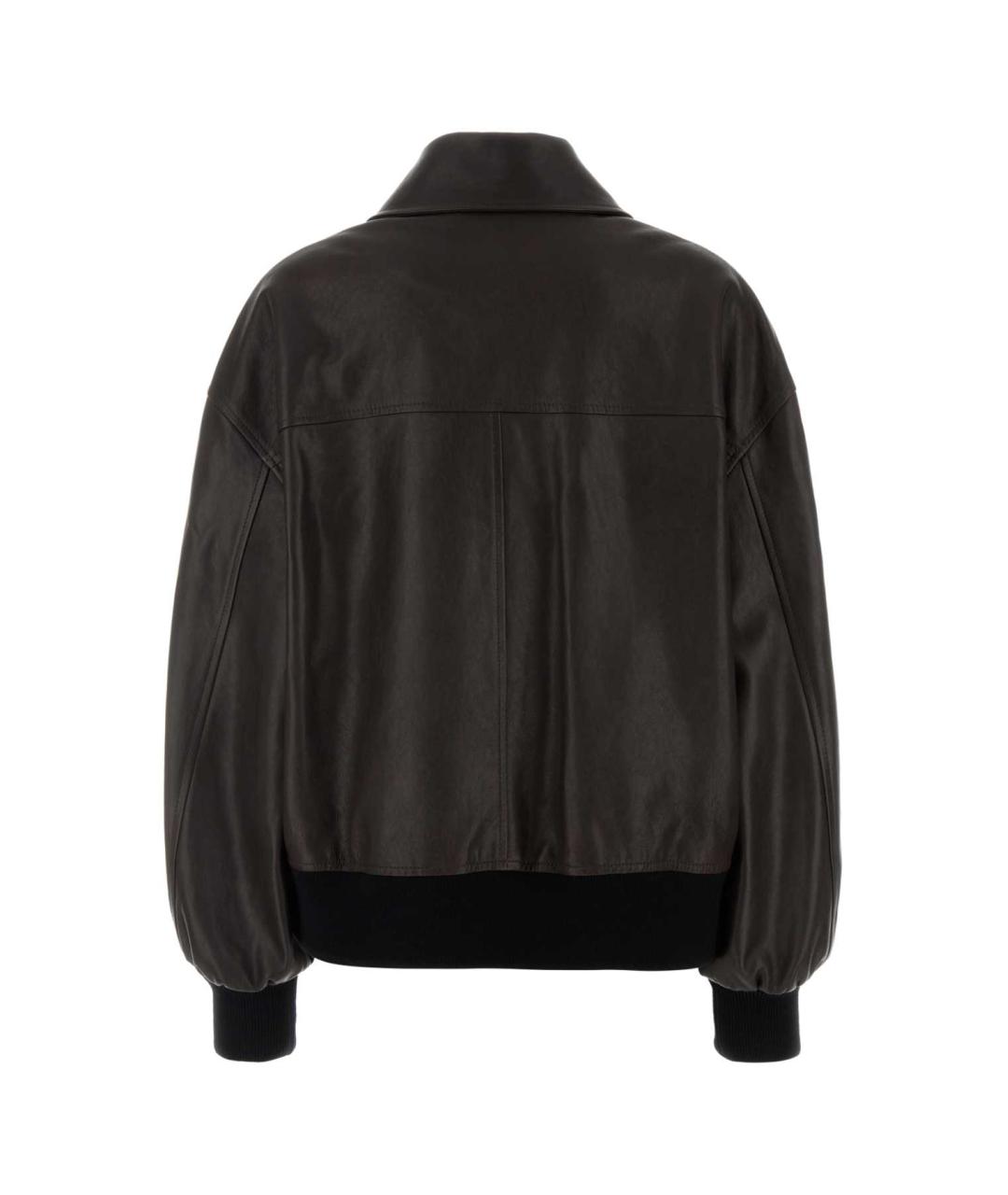 KHAITE Коричневая кожаная куртка, фото 2