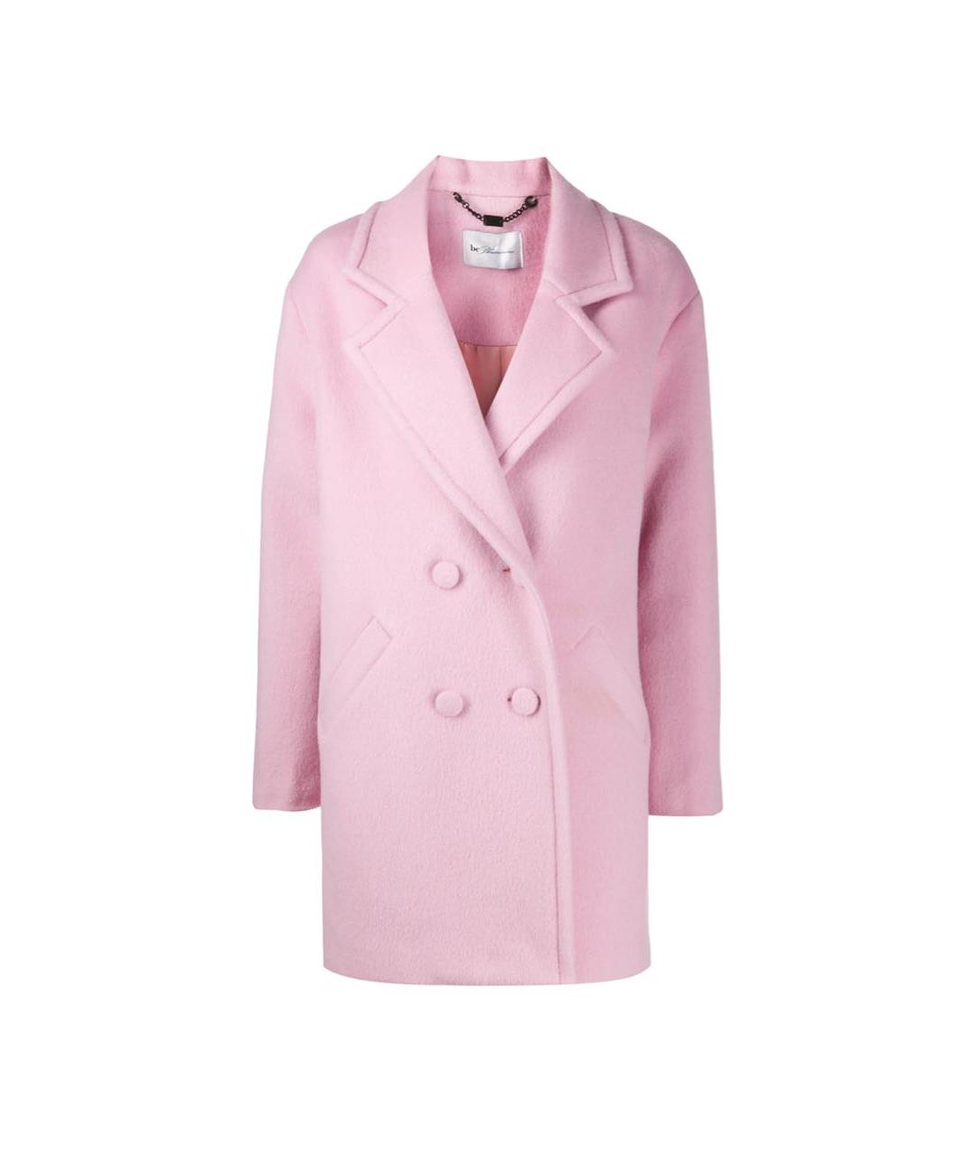 BLUMARINE Розовое шерстяное пальто, фото 4