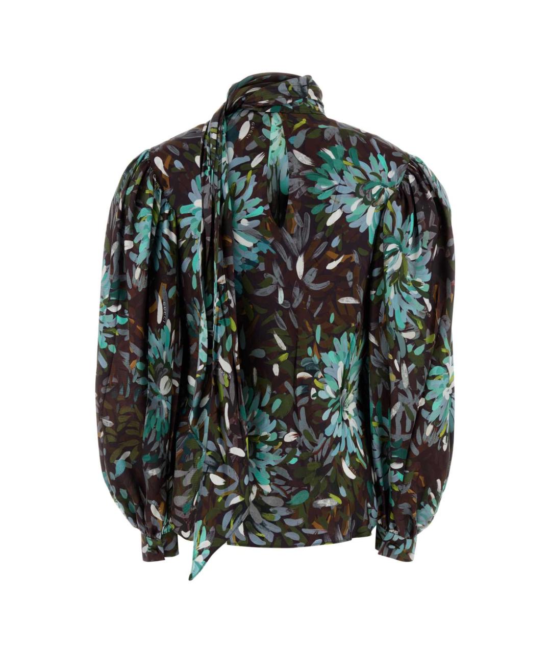 GUCCI Мульти шелковая рубашка, фото 2