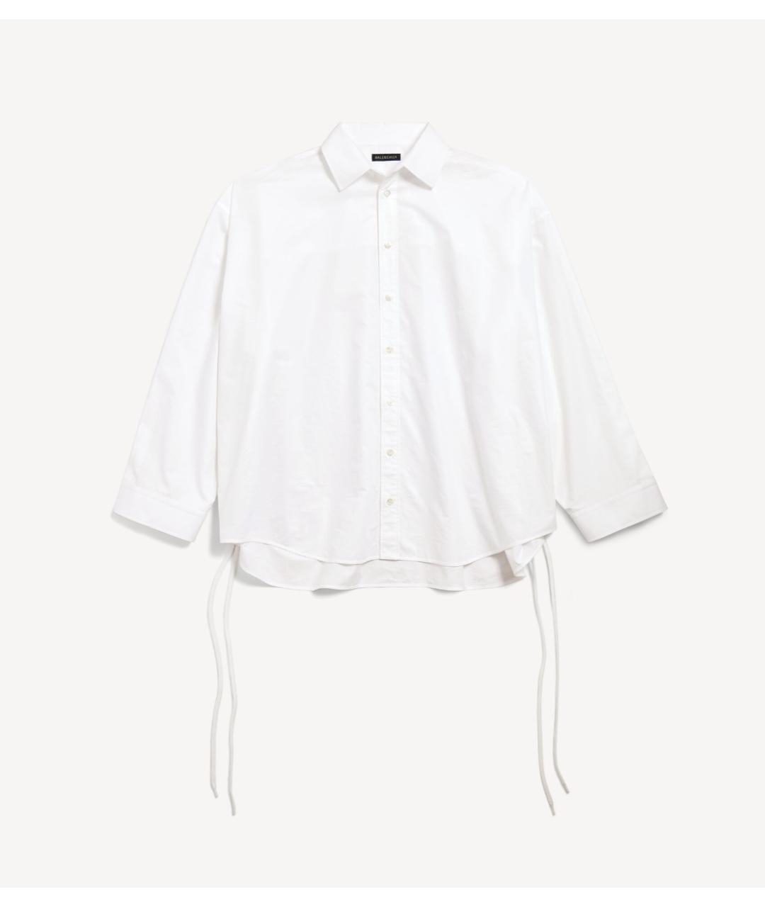 BALENCIAGA Белая хлопковая рубашка, фото 8