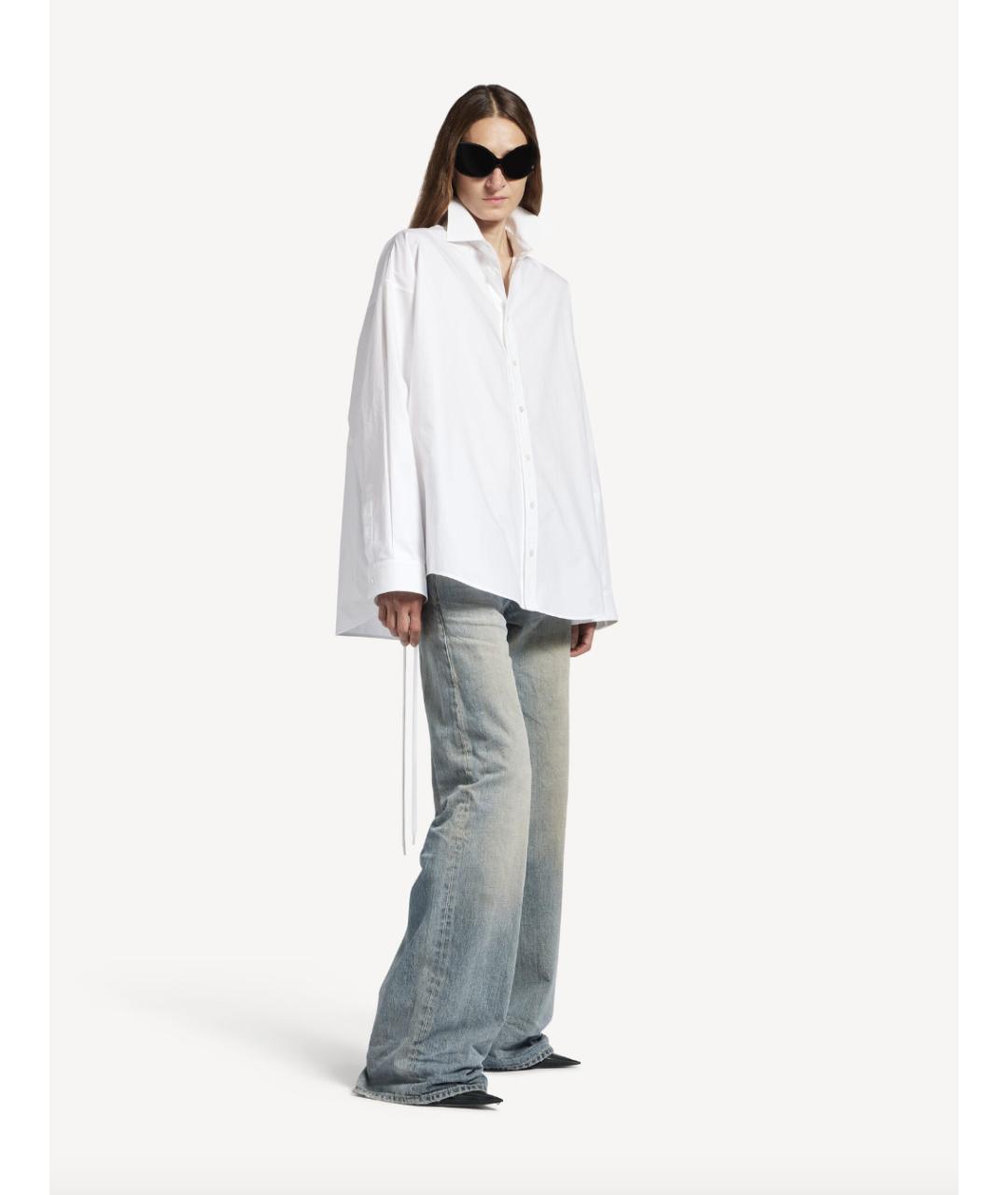 BALENCIAGA Белая хлопковая рубашка, фото 3