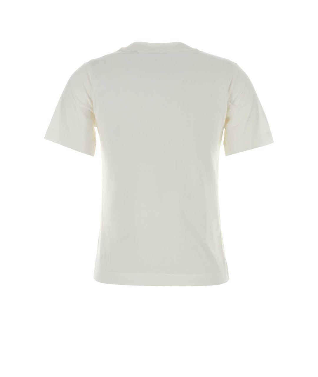 BURBERRY Белая хлопковая футболка, фото 2