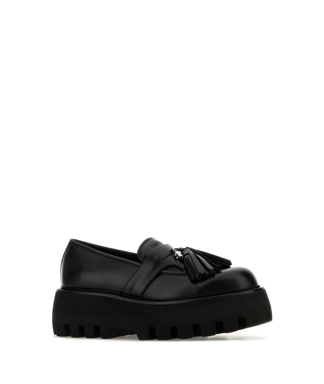 ALEXANDER MCQUEEN Черные кожаные лоферы, фото 2