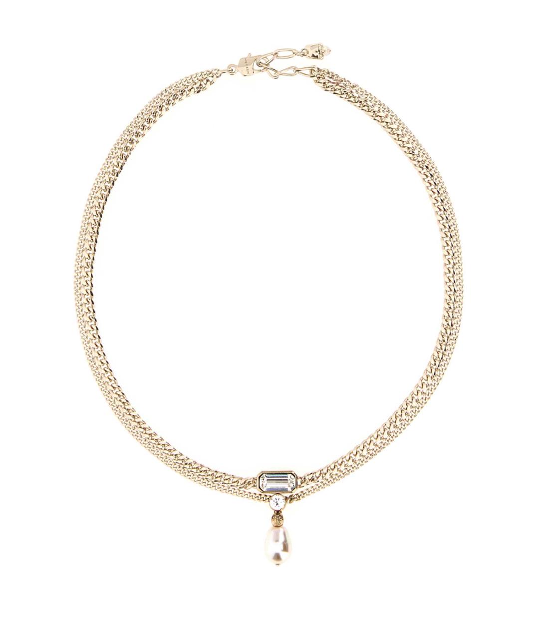 ALEXANDER MCQUEEN Золотое металлическое колье, фото 1