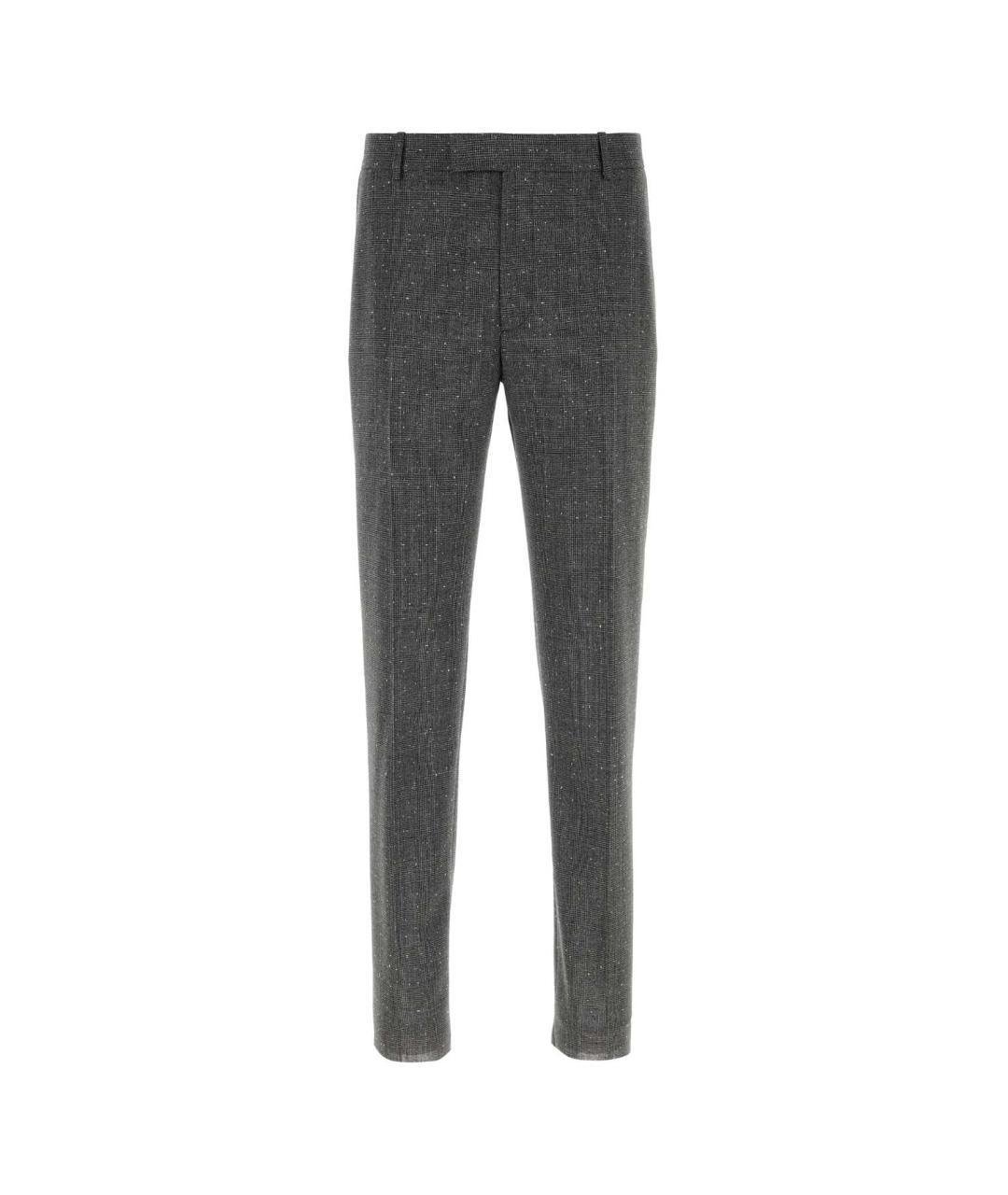 ALEXANDER MCQUEEN Мульти шерстяные классические брюки, фото 1