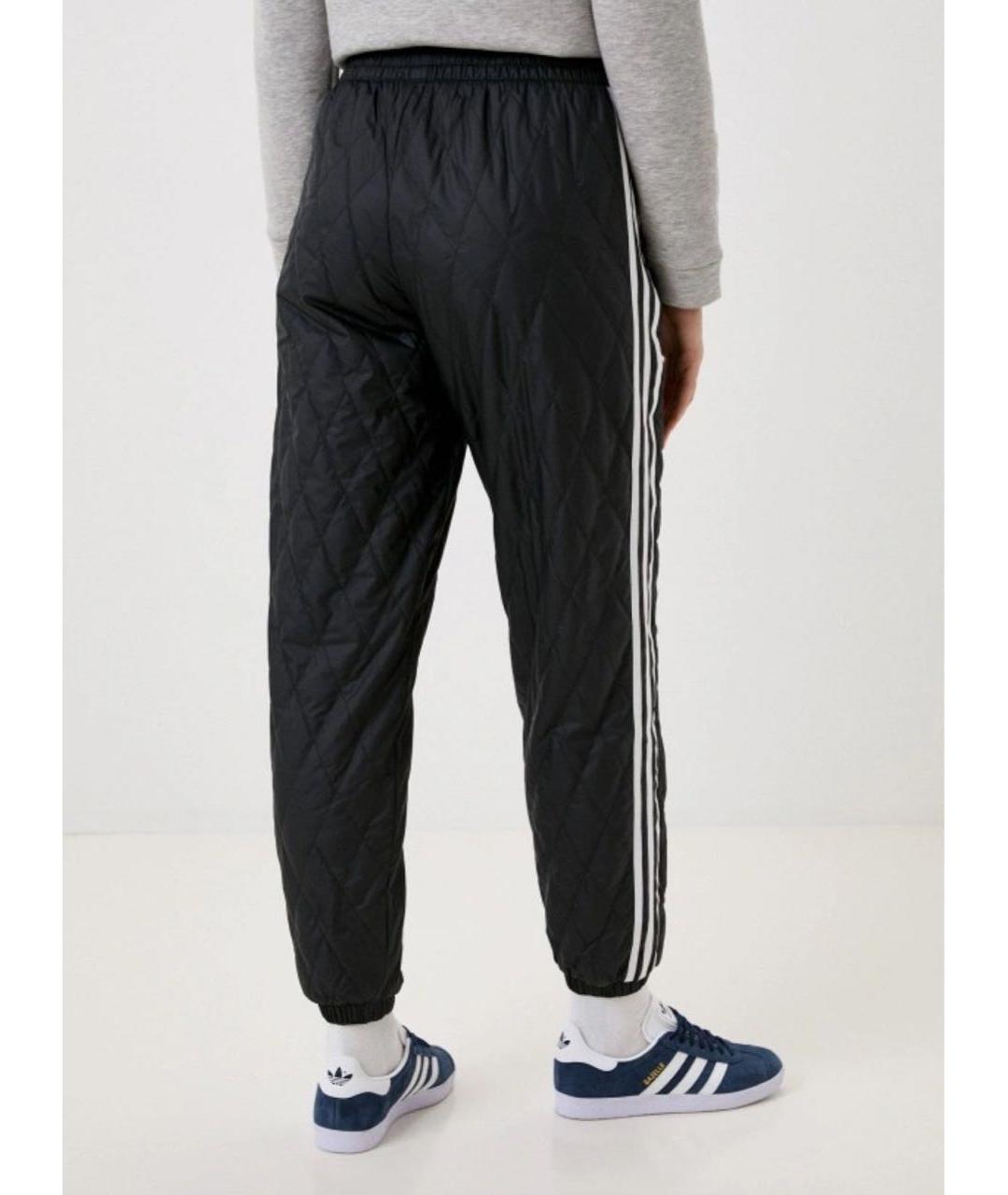 ADIDAS Черные полиамидовые спортивные брюки и шорты, фото 6