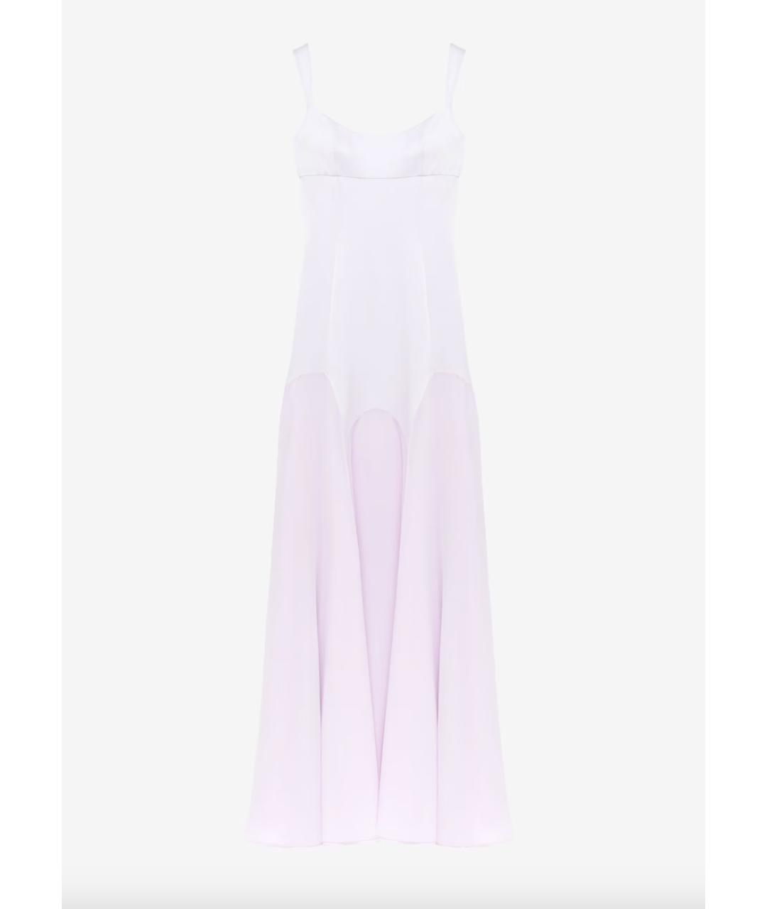 ALEXANDER MCQUEEN Розовое вискозное вечернее платье, фото 5