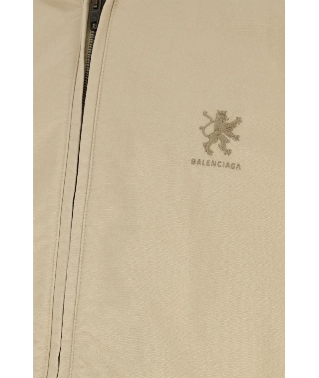 BALENCIAGA Бежевая хлопковая куртка, фото 3