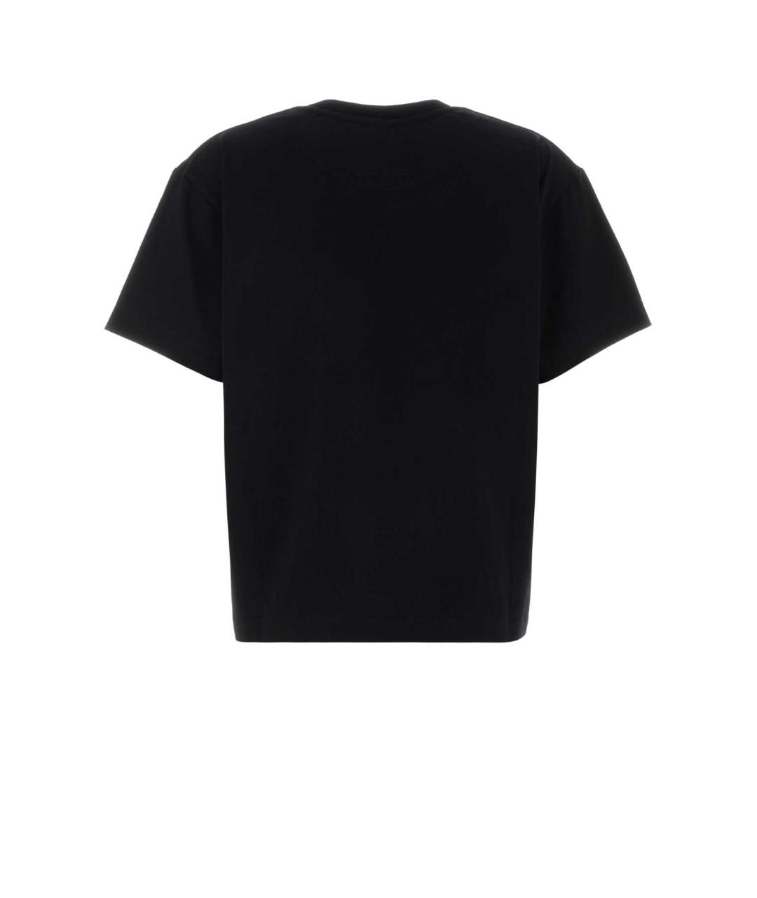 ALEXANDER MCQUEEN Черная хлопковая футболка, фото 2