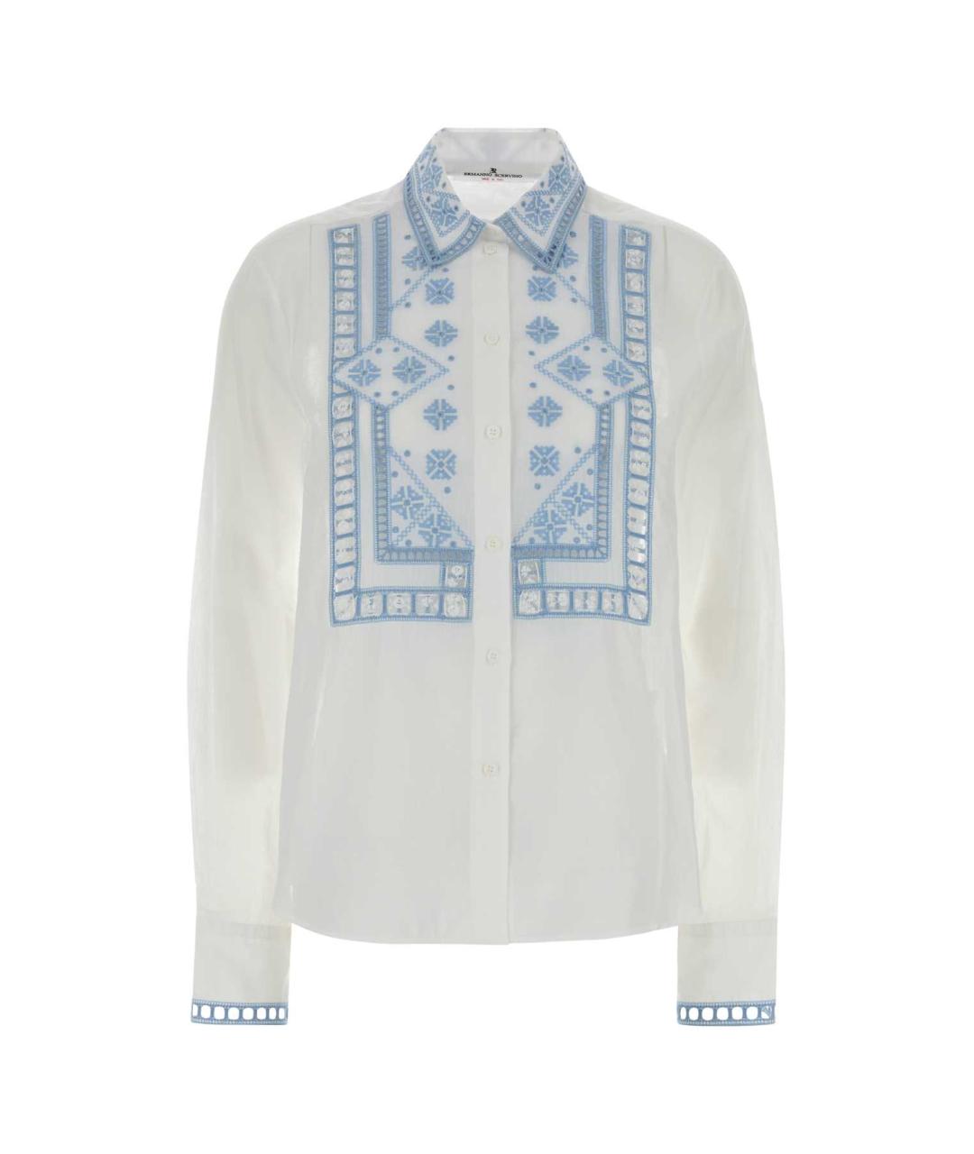 ERMANNO SCERVINO Белая хлопковая рубашка, фото 1