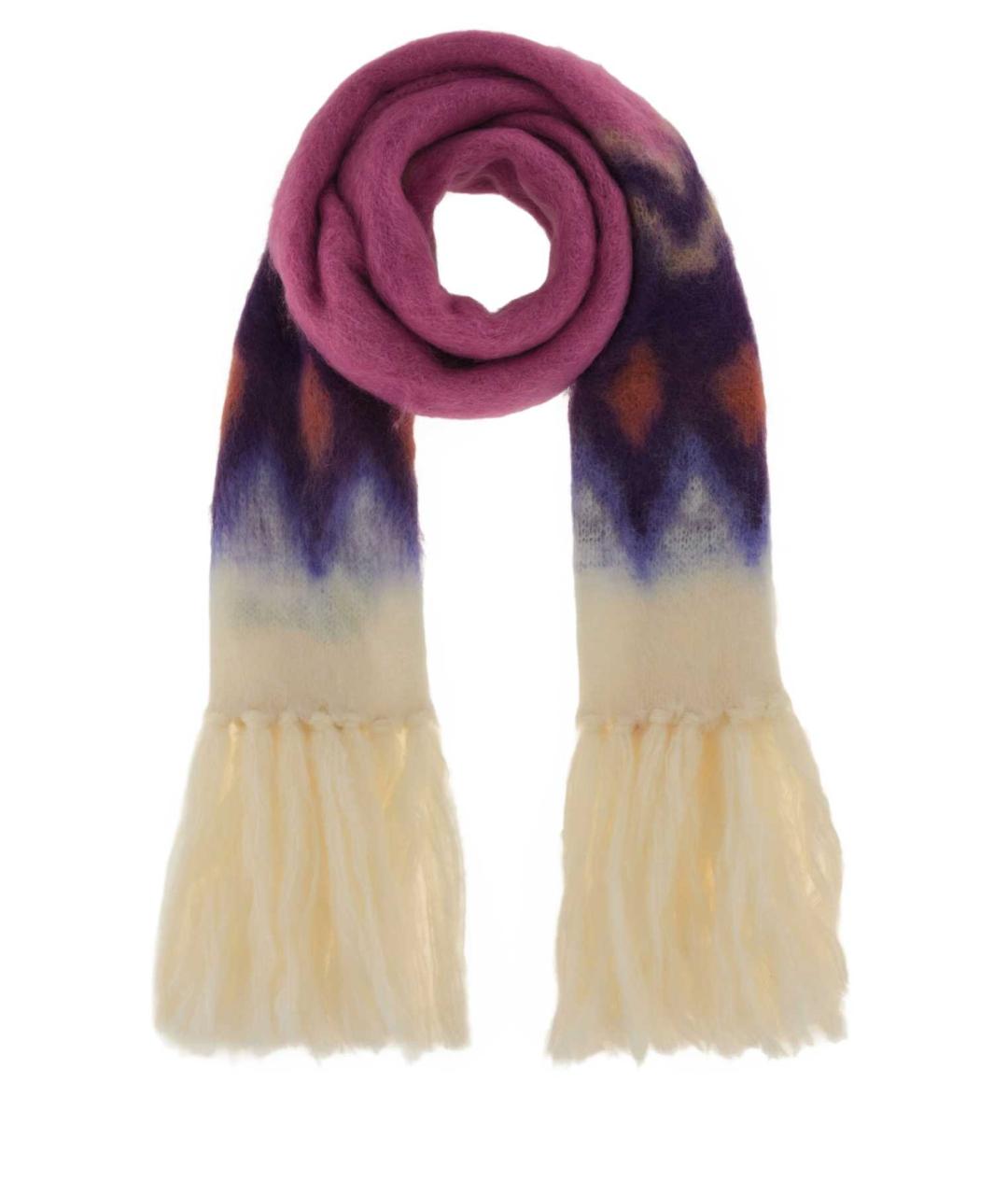 ISABEL MARANT Розовый шерстяной шарф, фото 1