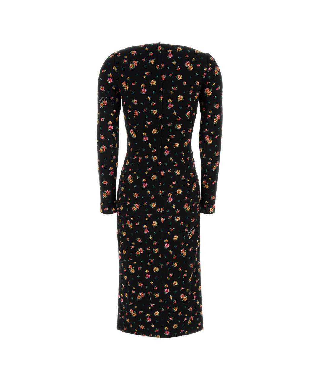 DOLCE&GABBANA Черное шелковое платье, фото 2