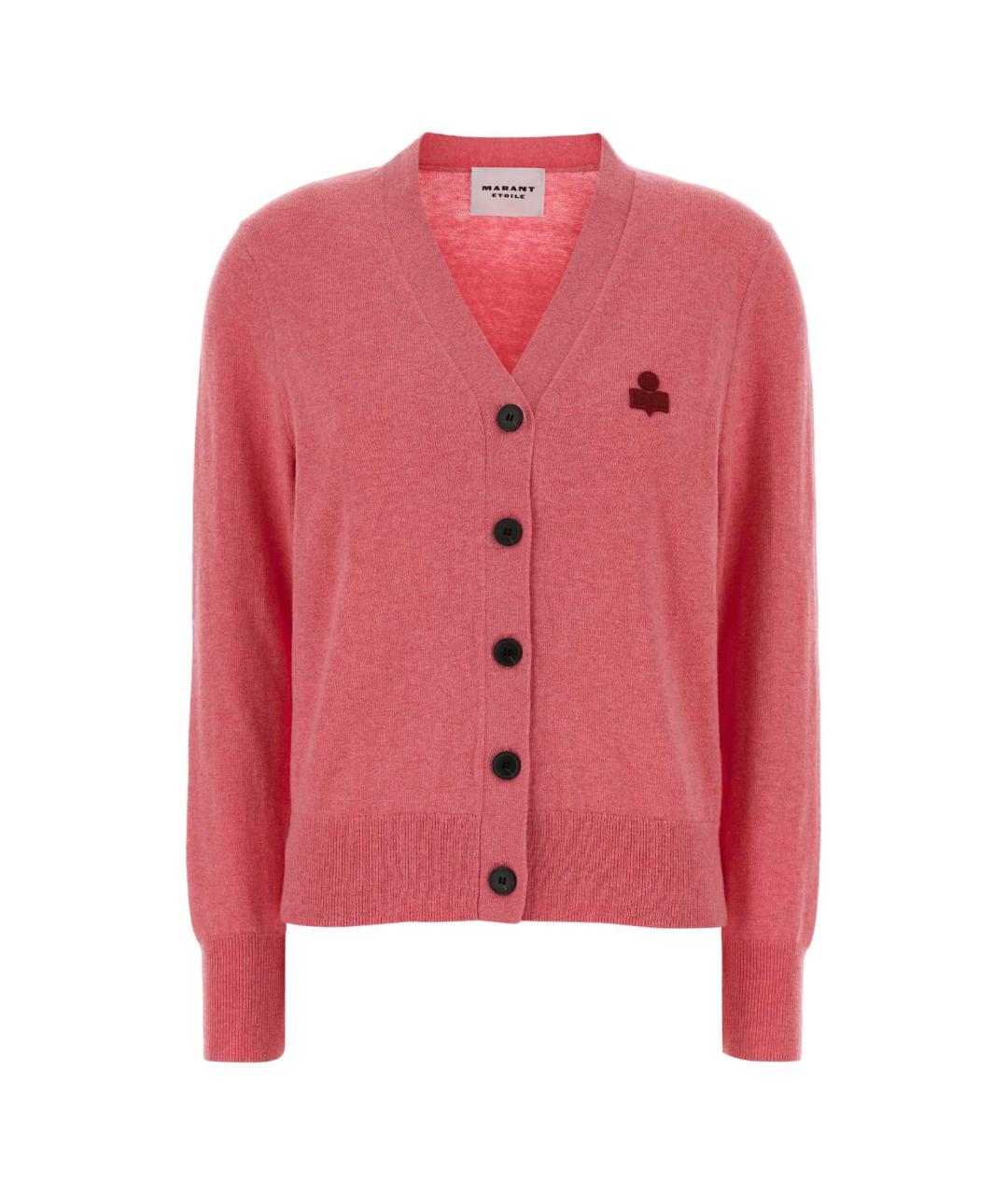 ISABEL MARANT Розовый хлопковый кардиган, фото 1