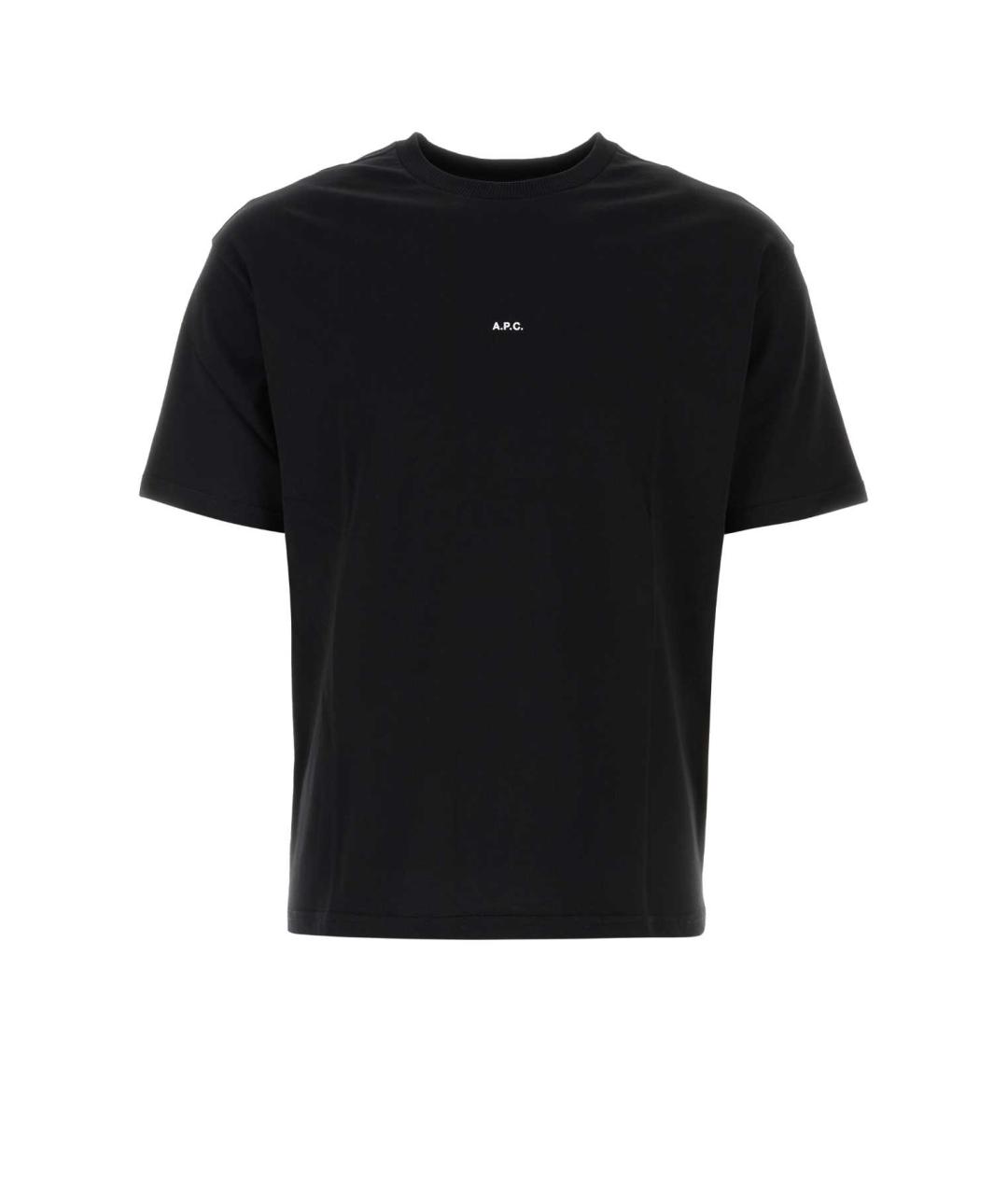 A.P.C. Черная хлопковая футболка, фото 1