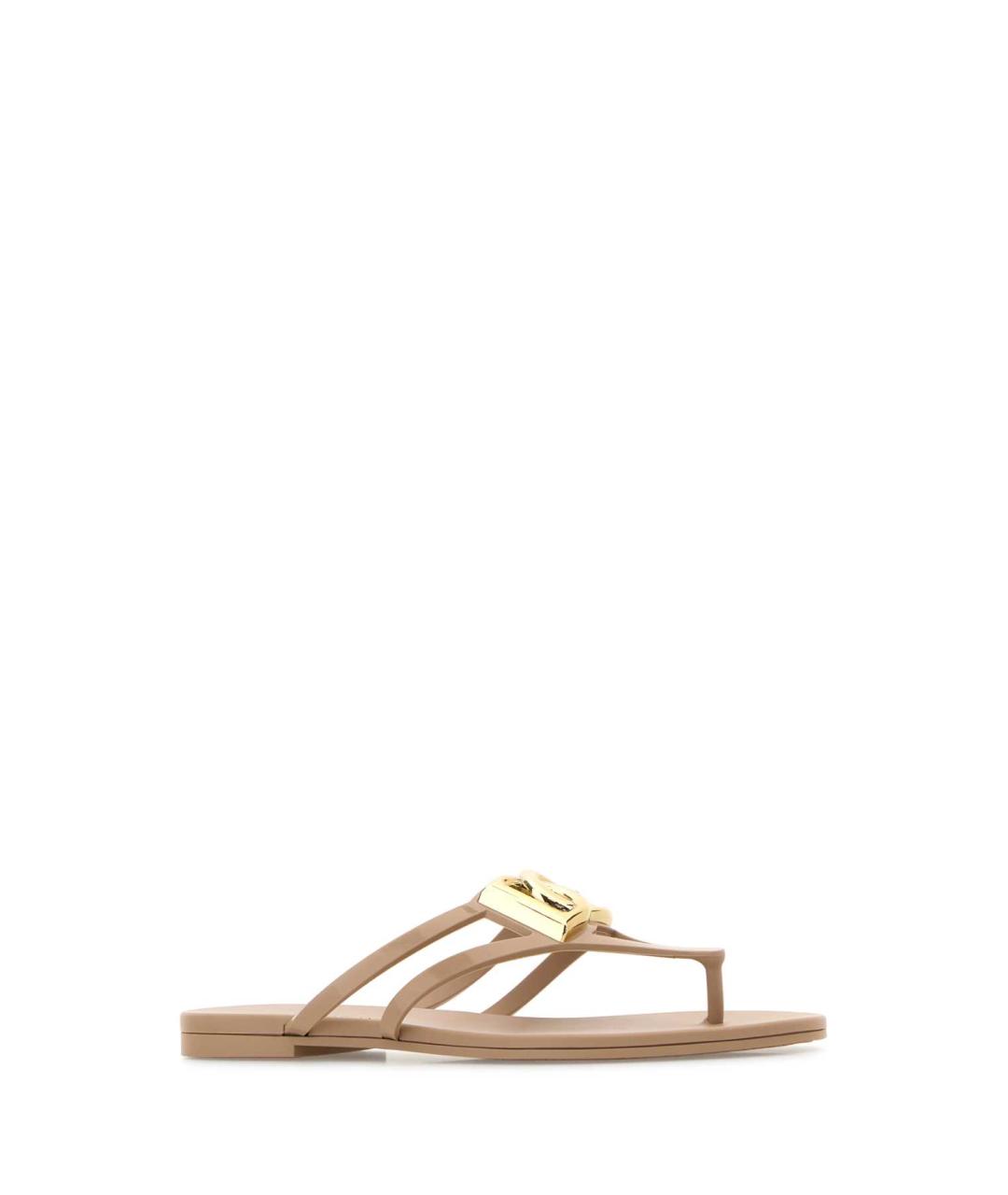 DOLCE&GABBANA Розовые резиновые шлепанцы, фото 2