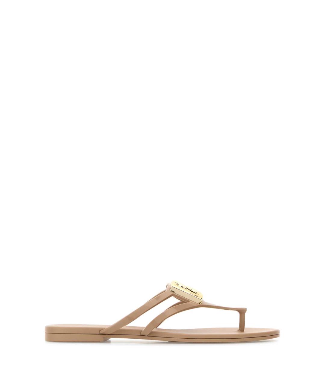 DOLCE&GABBANA Розовые резиновые шлепанцы, фото 1