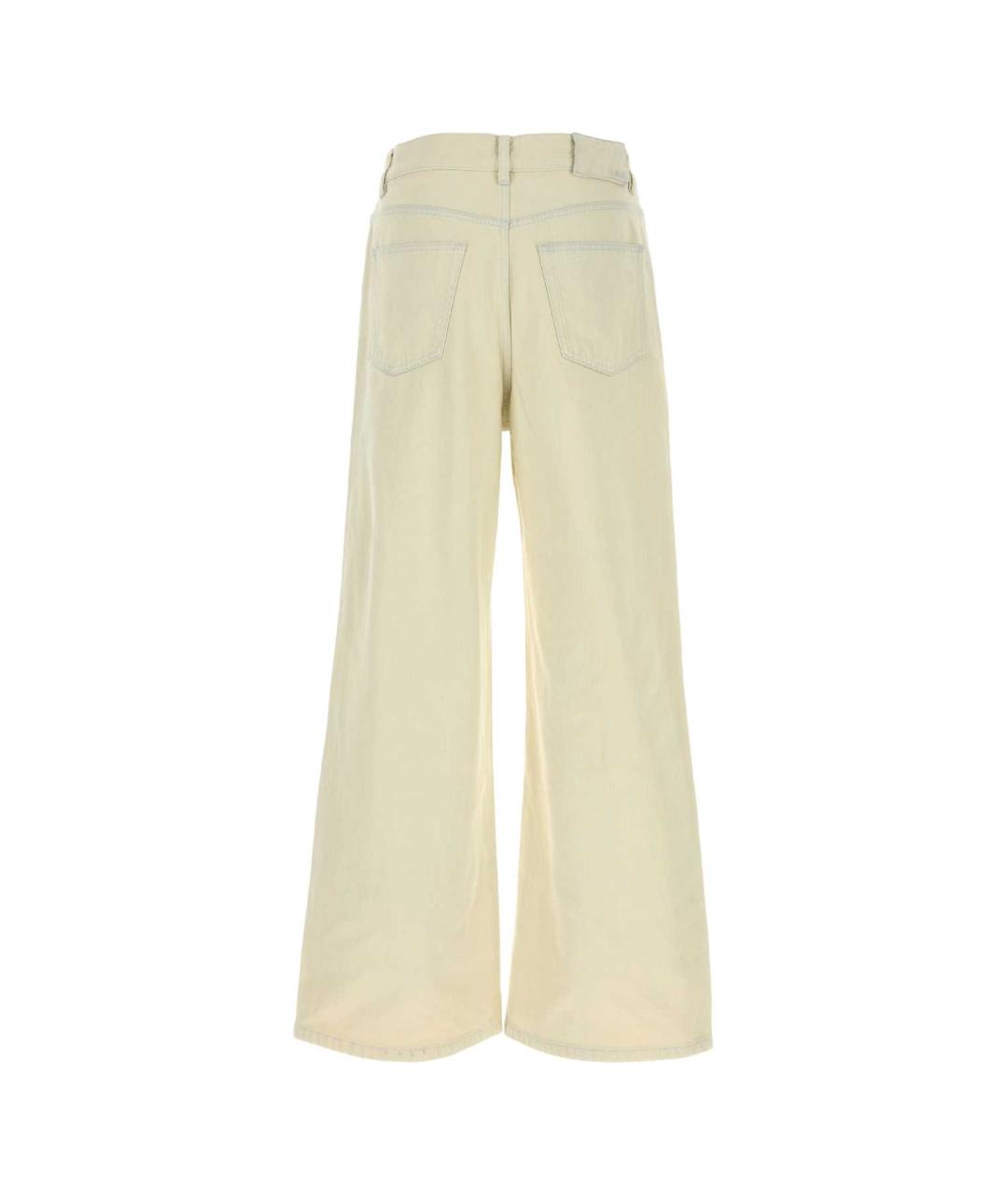 A.P.C. Бежевые хлопковые прямые джинсы, фото 2