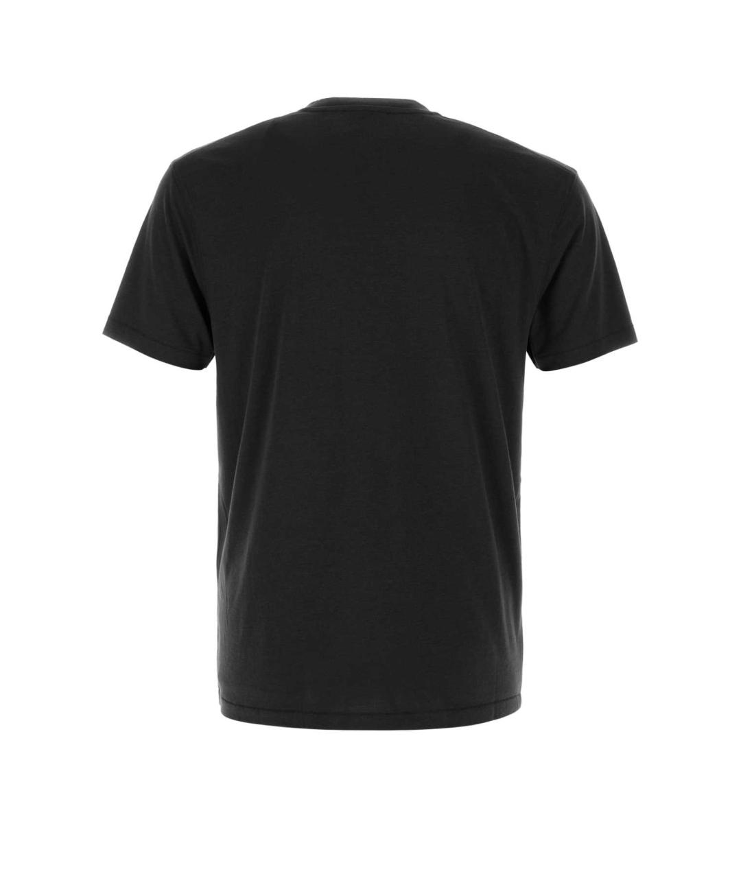 TOM FORD Черная хлопковая футболка, фото 2