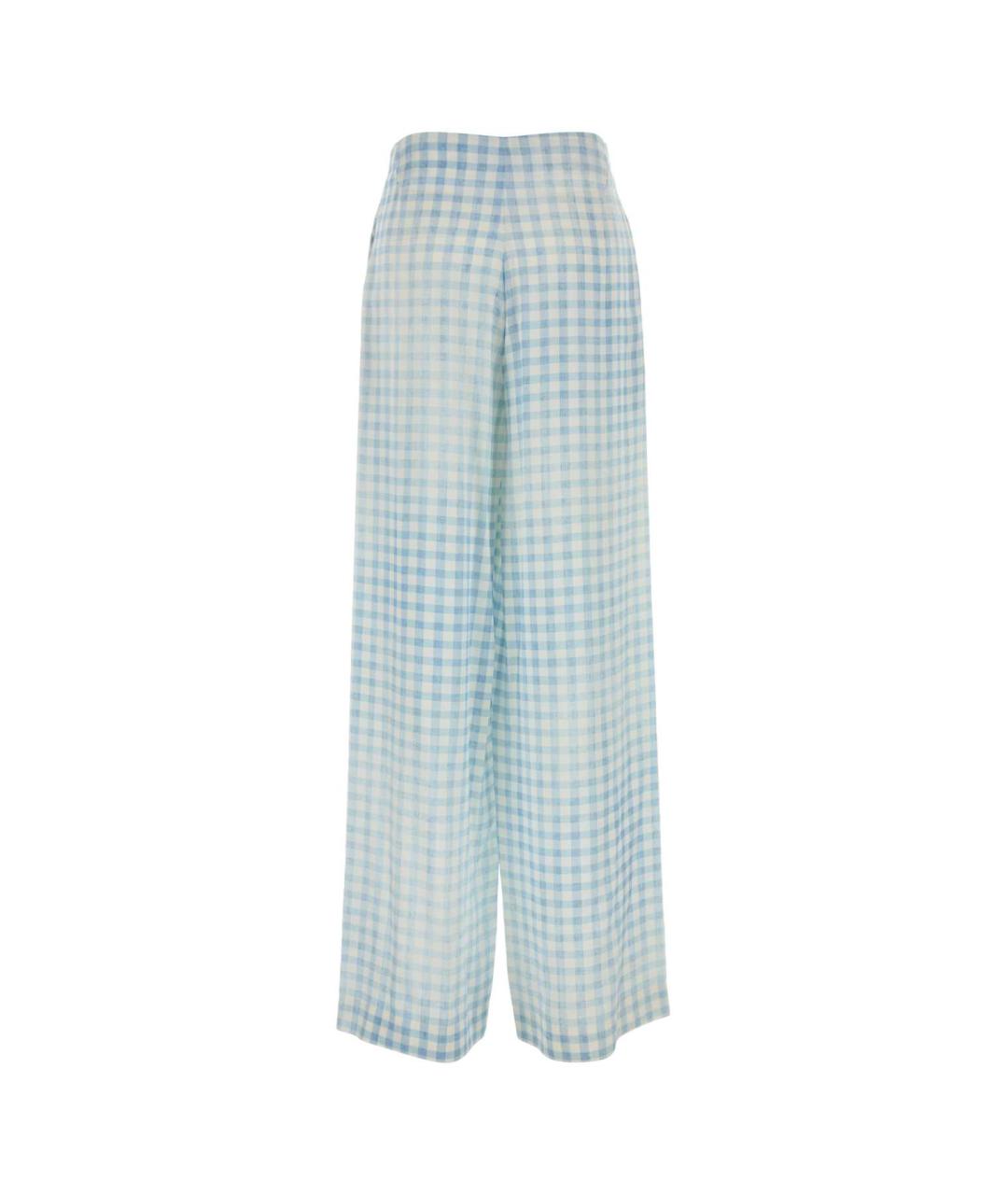 ERMANNO SCERVINO Голубые прямые брюки, фото 2