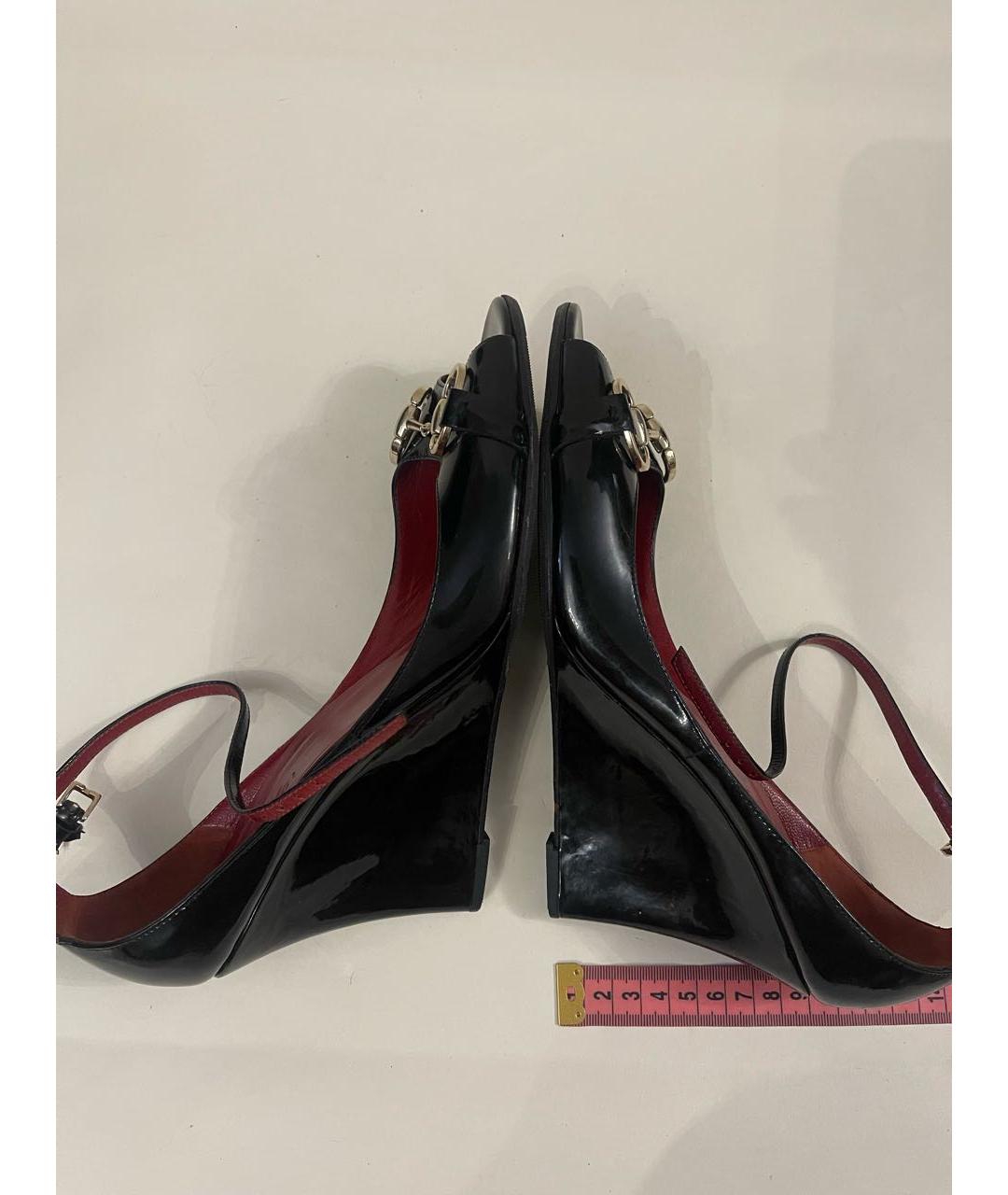 GUCCI Черные туфли из лакированной кожи, фото 8