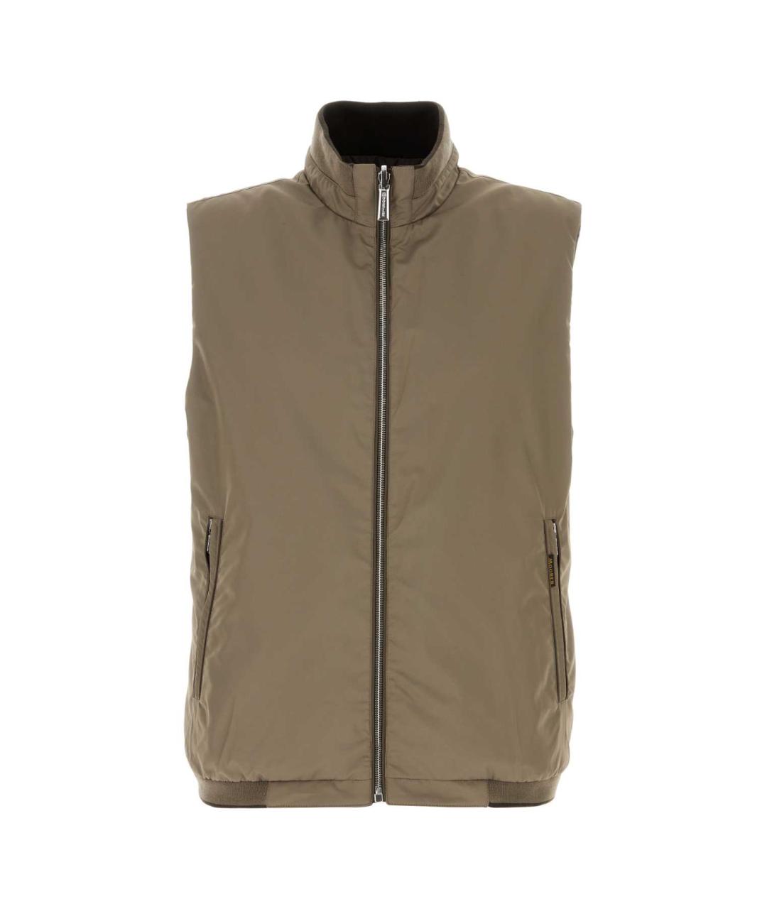 MOORER Бежевый синтетический жилет, фото 1