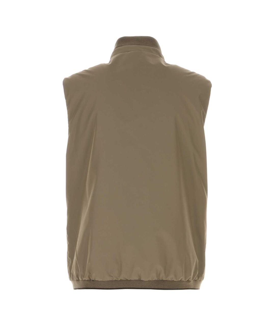 MOORER Бежевый синтетический жилет, фото 2