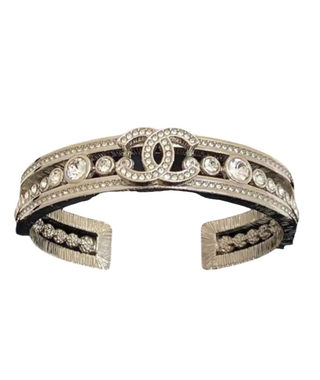 CHANEL Серебрянный металлический браслет, фото 1