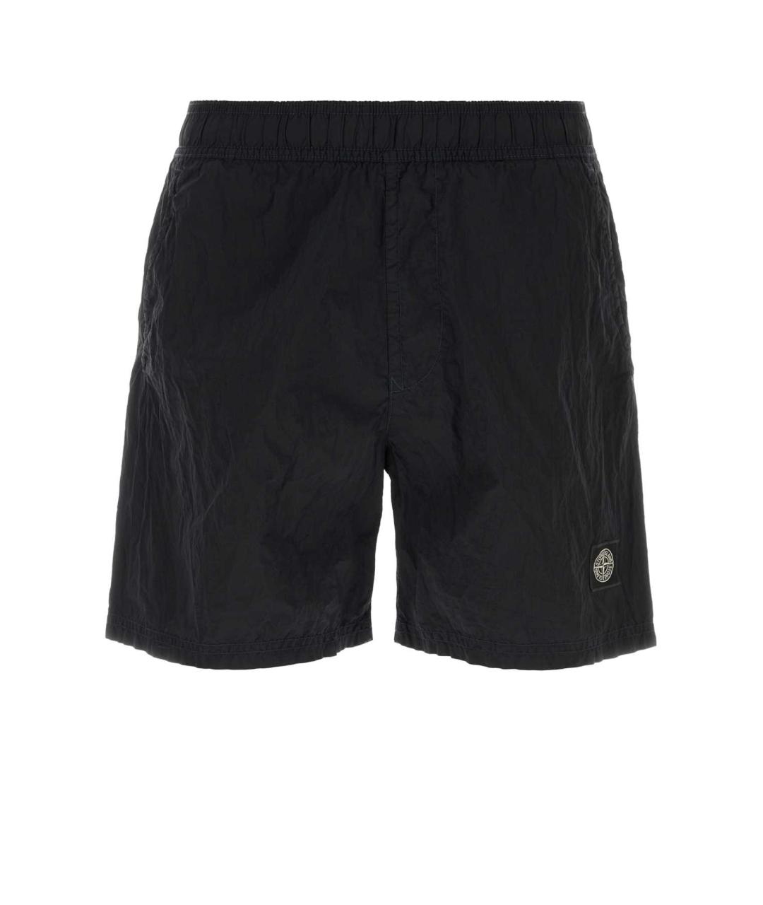 STONE ISLAND Синие полиамидовые шорты, фото 3