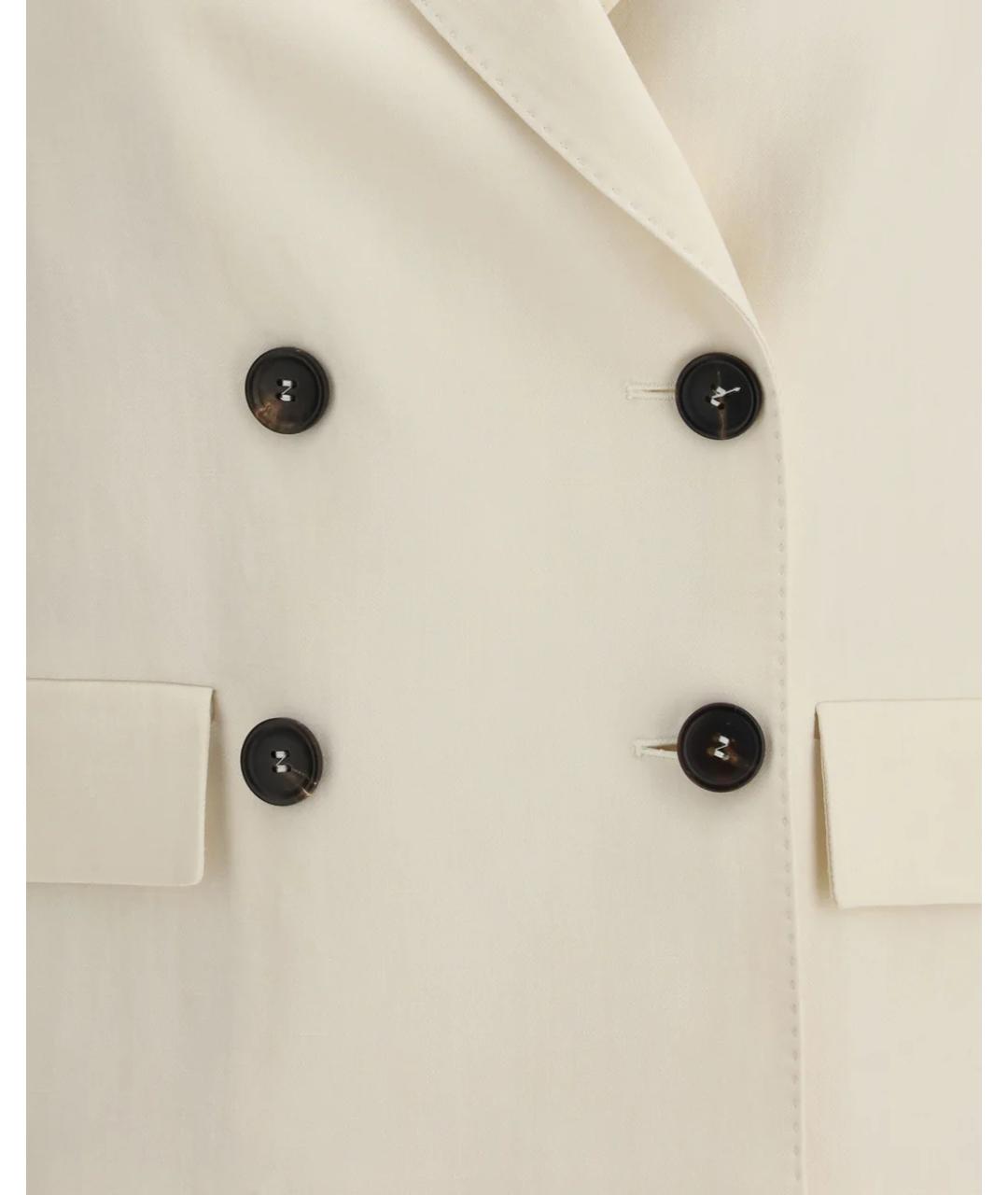 BRUNELLO CUCINELLI Белый вискозный жакет/пиджак, фото 3