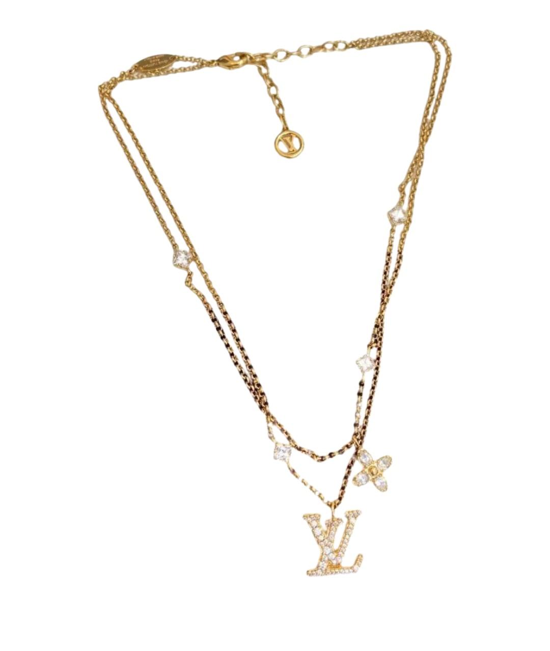 LOUIS VUITTON Золотое колье, фото 1