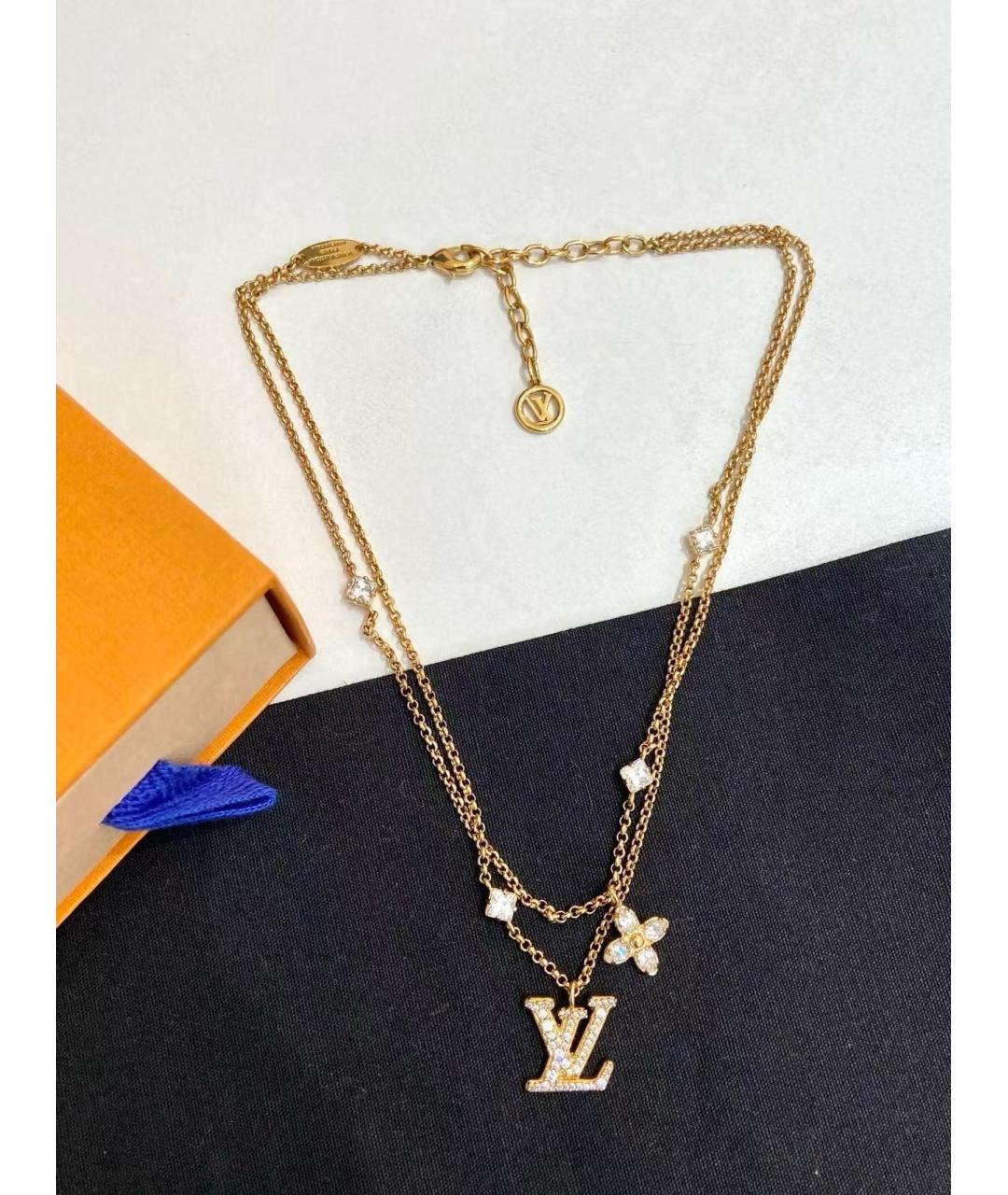 LOUIS VUITTON Золотое колье, фото 2