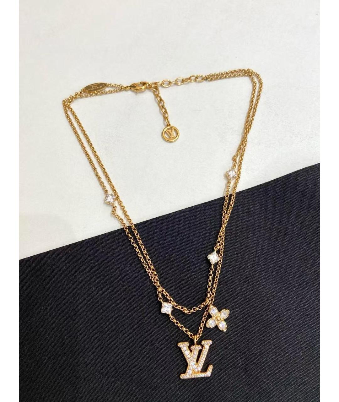LOUIS VUITTON Золотое колье, фото 3