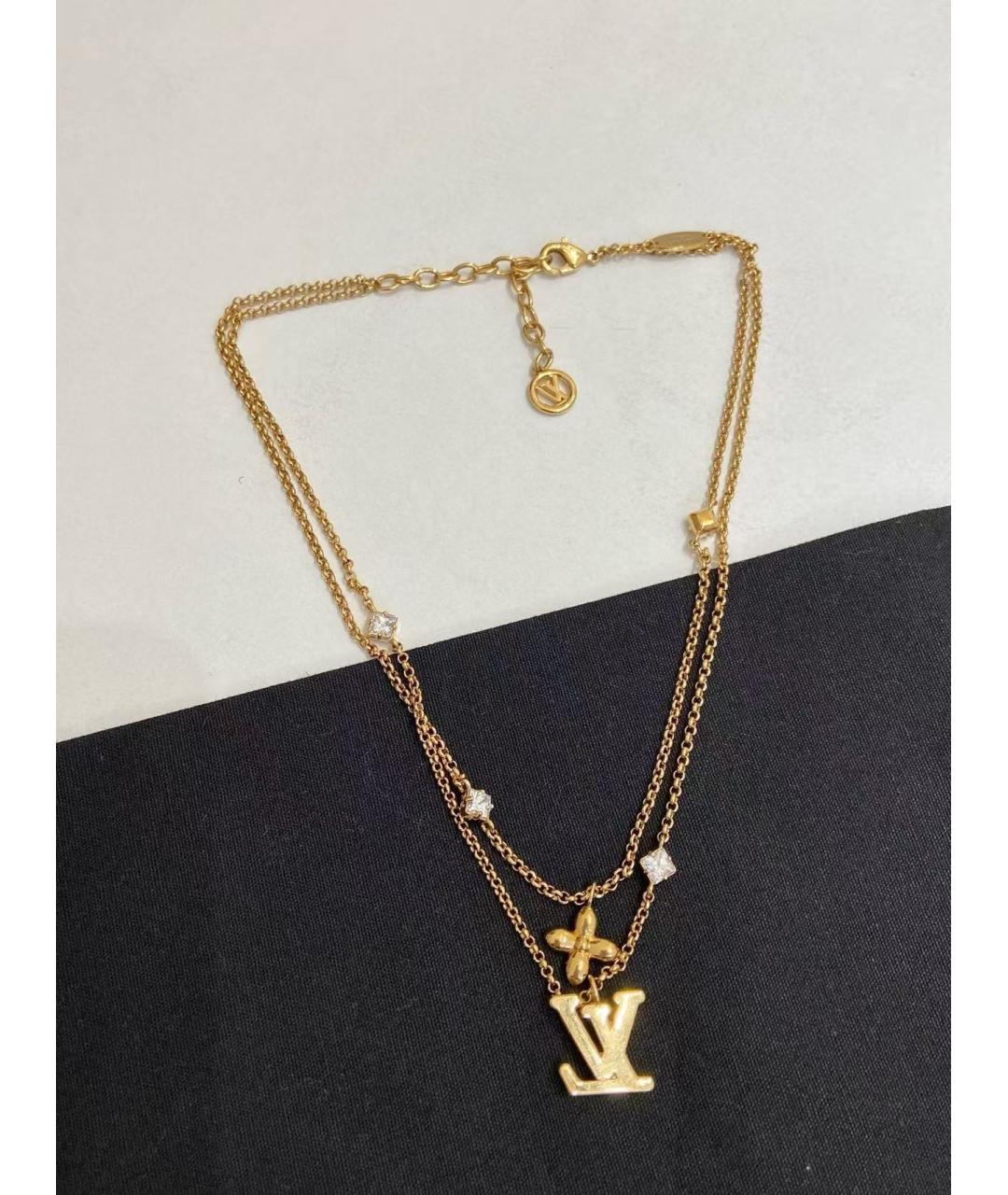 LOUIS VUITTON Золотое колье, фото 4