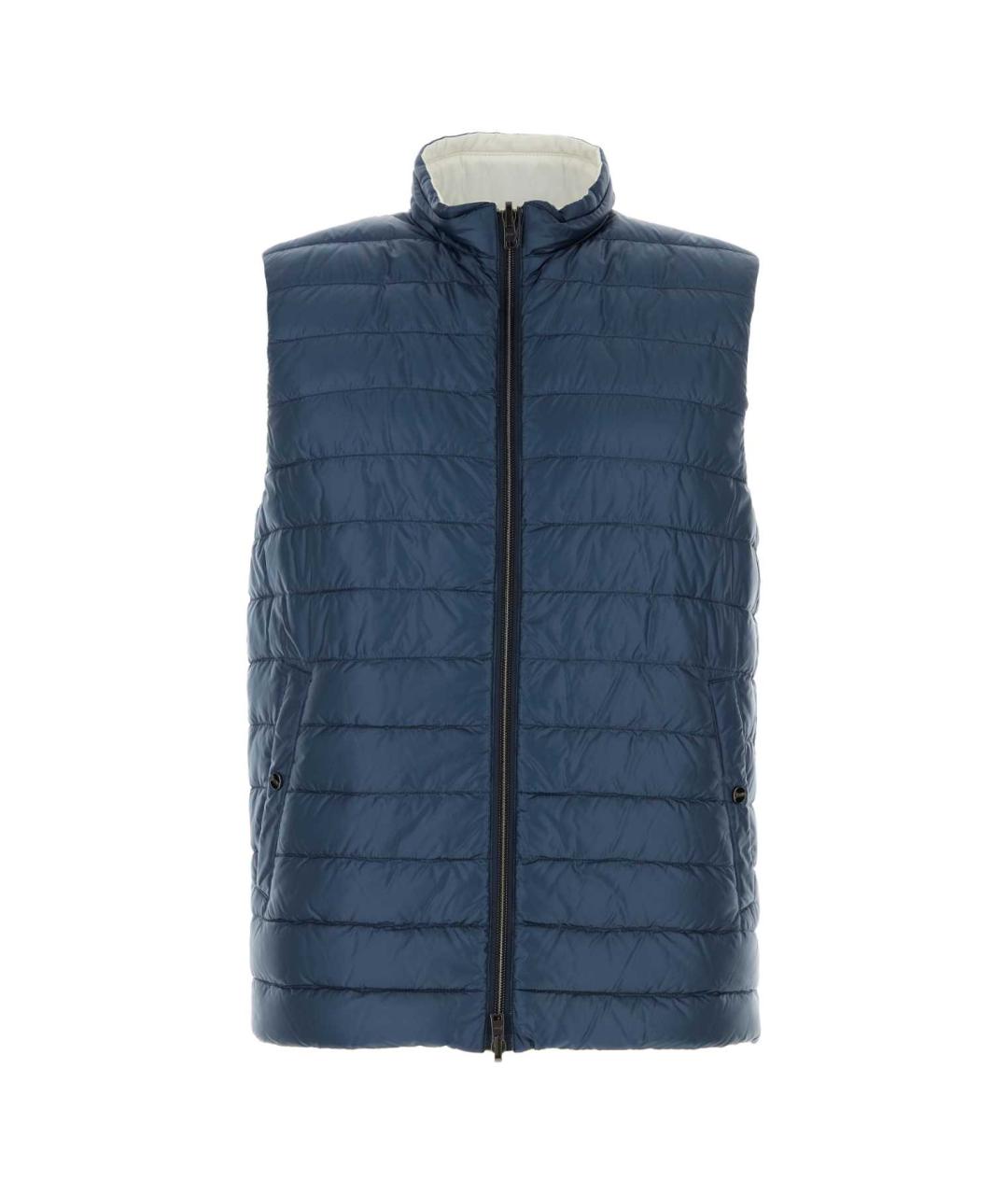 HERNO Синий полиамидовый жилет, фото 1