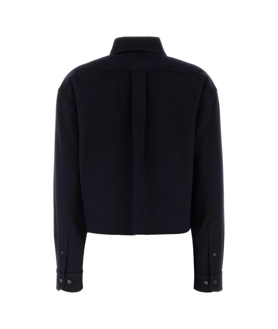 MIU MIU Темно-синяя кашемировая рубашка, фото 2