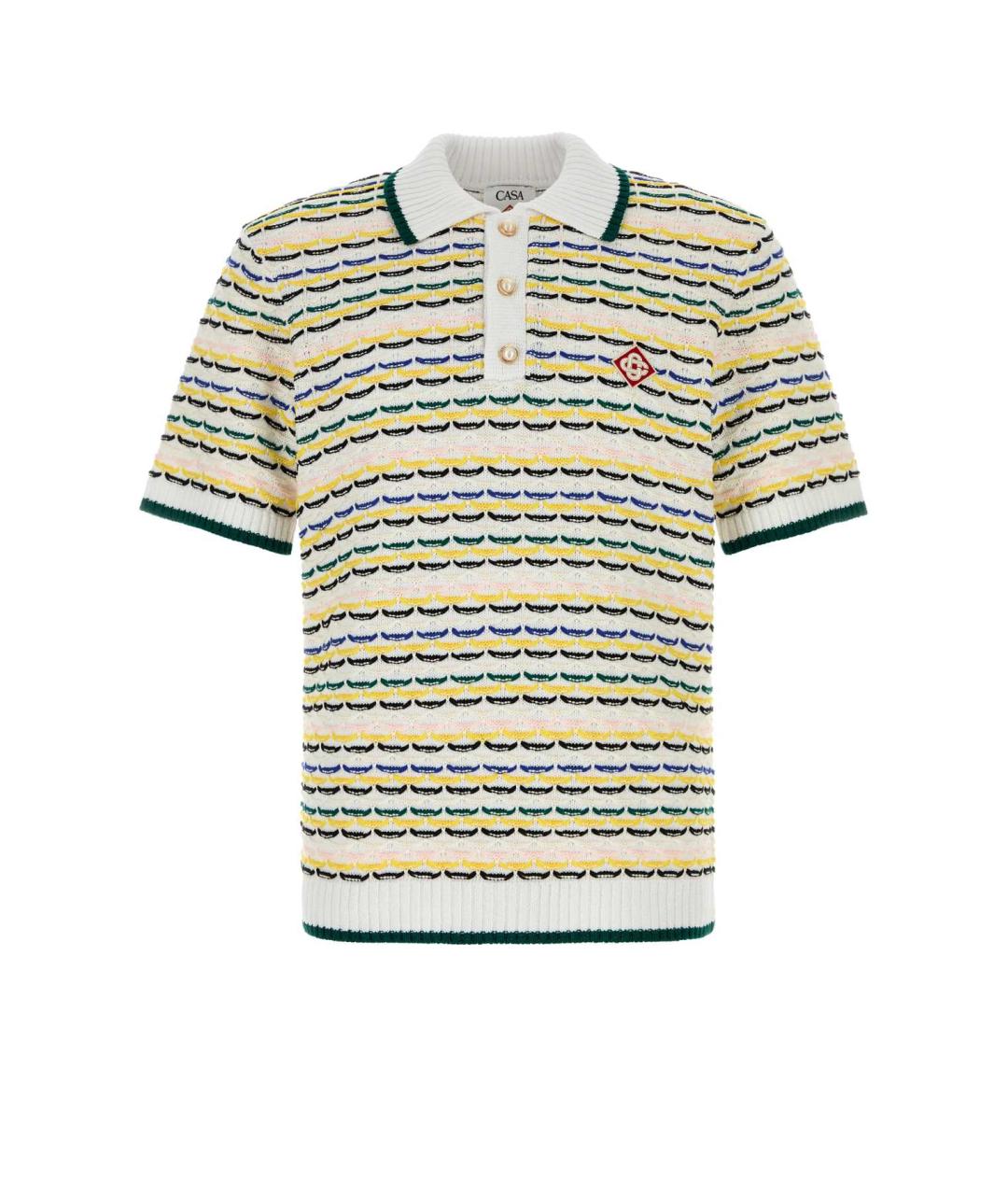 CASABLANCA Мульти хлопковое поло с коротким рукавом, фото 1