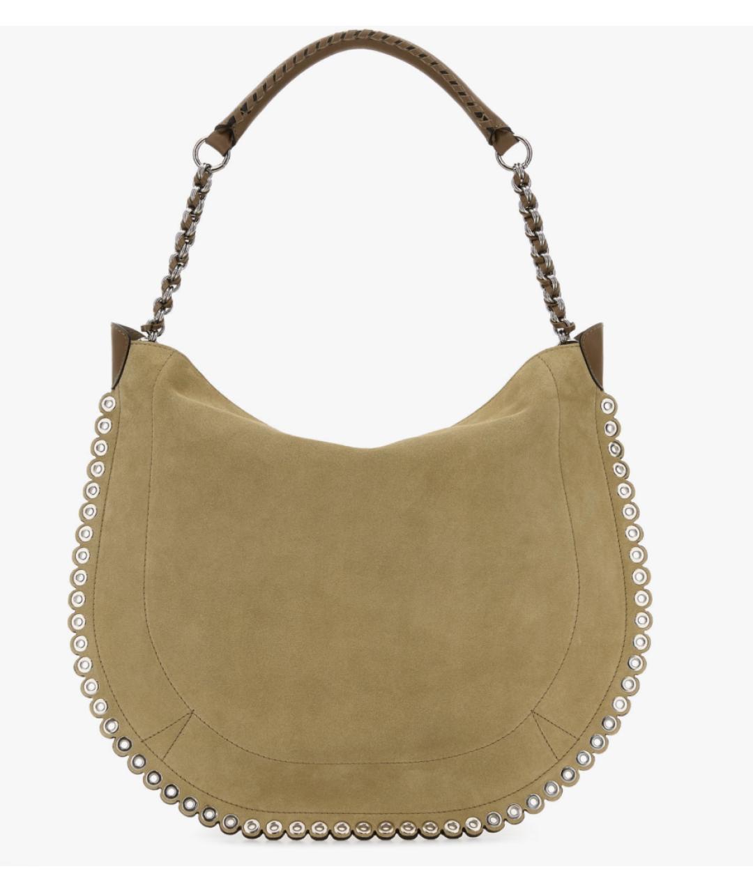 ISABEL MARANT Бежевая замшевая сумка через плечо, фото 3