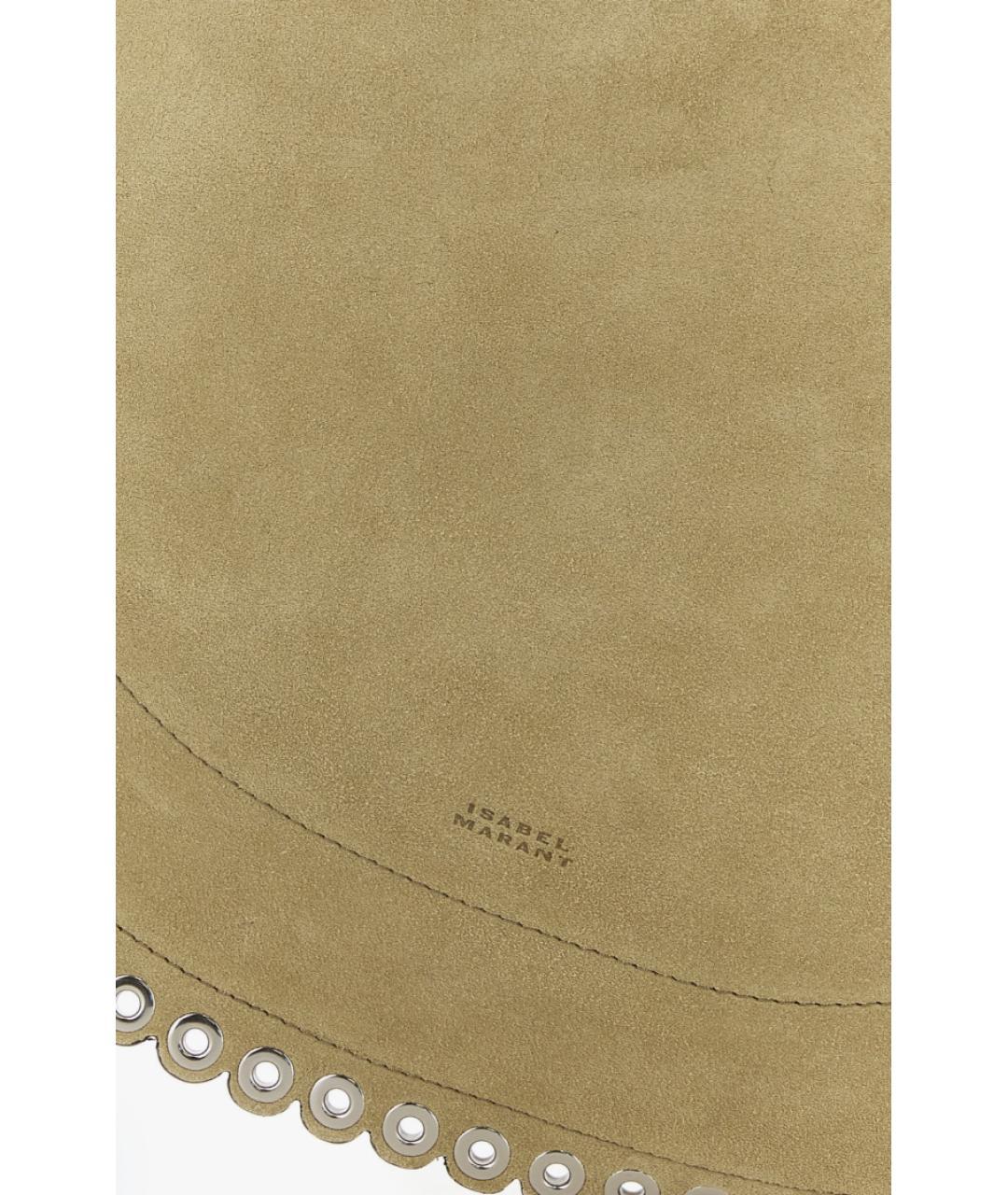 ISABEL MARANT Бежевая замшевая сумка через плечо, фото 4