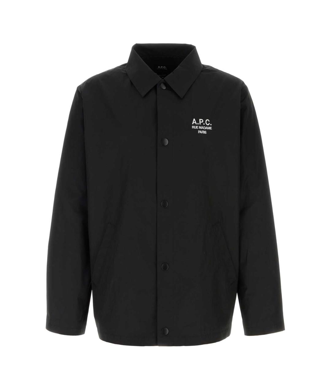 A.P.C. Черная полиэстеровая куртка, фото 1
