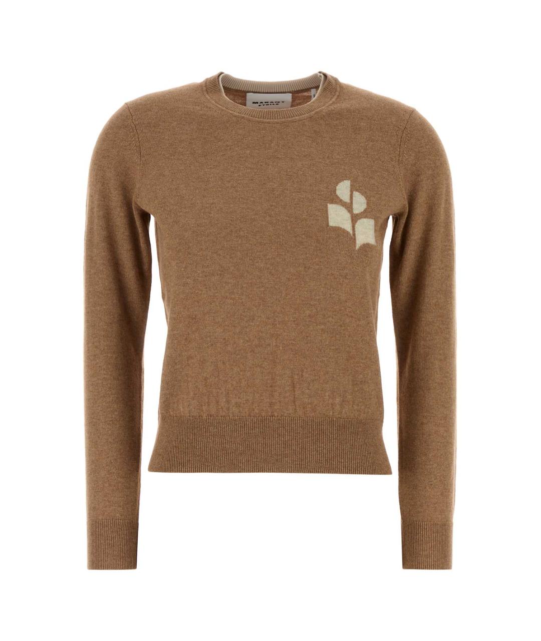 ISABEL MARANT Коричневый хлопковый джемпер / свитер, фото 1