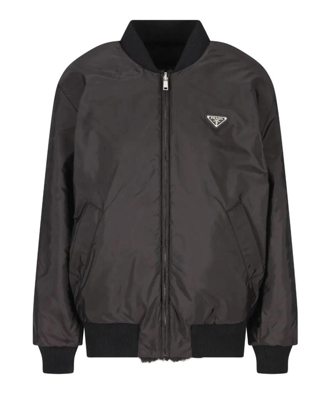 PRADA Черная полиамидовая куртка, фото 4