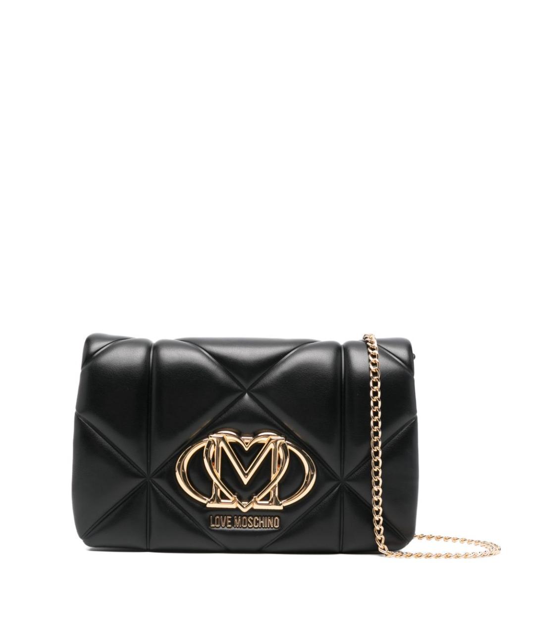 LOVE MOSCHINO Черная сумка через плечо из искусственной кожи, фото 1